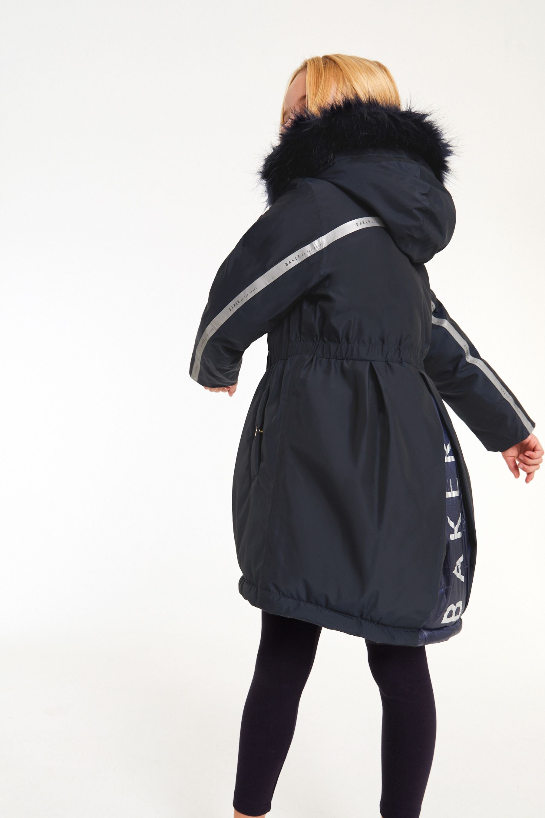 Navy Baker by Ted Baker Navy Waterproof Coat