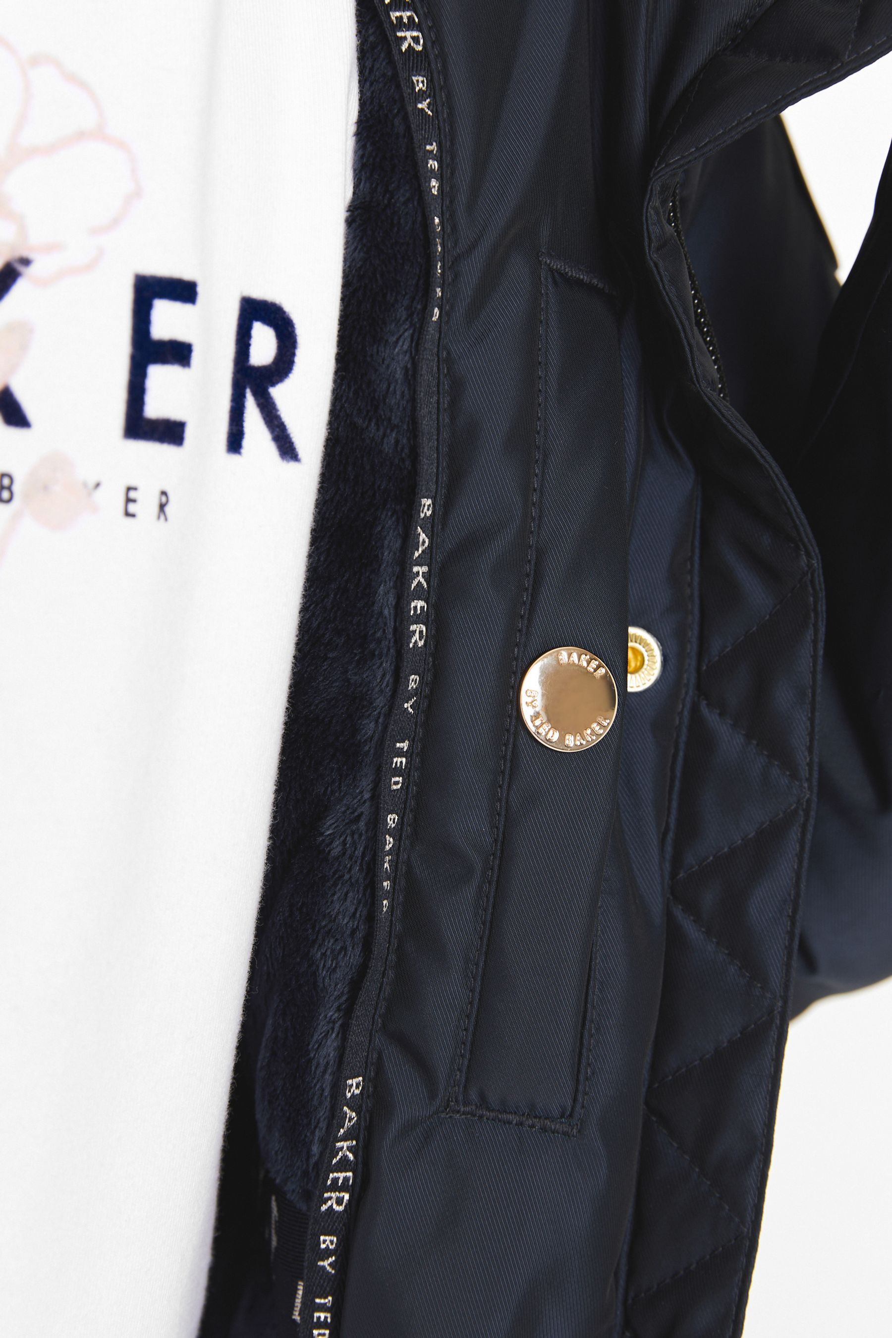 Navy Baker by Ted Baker Navy Waterproof Coat