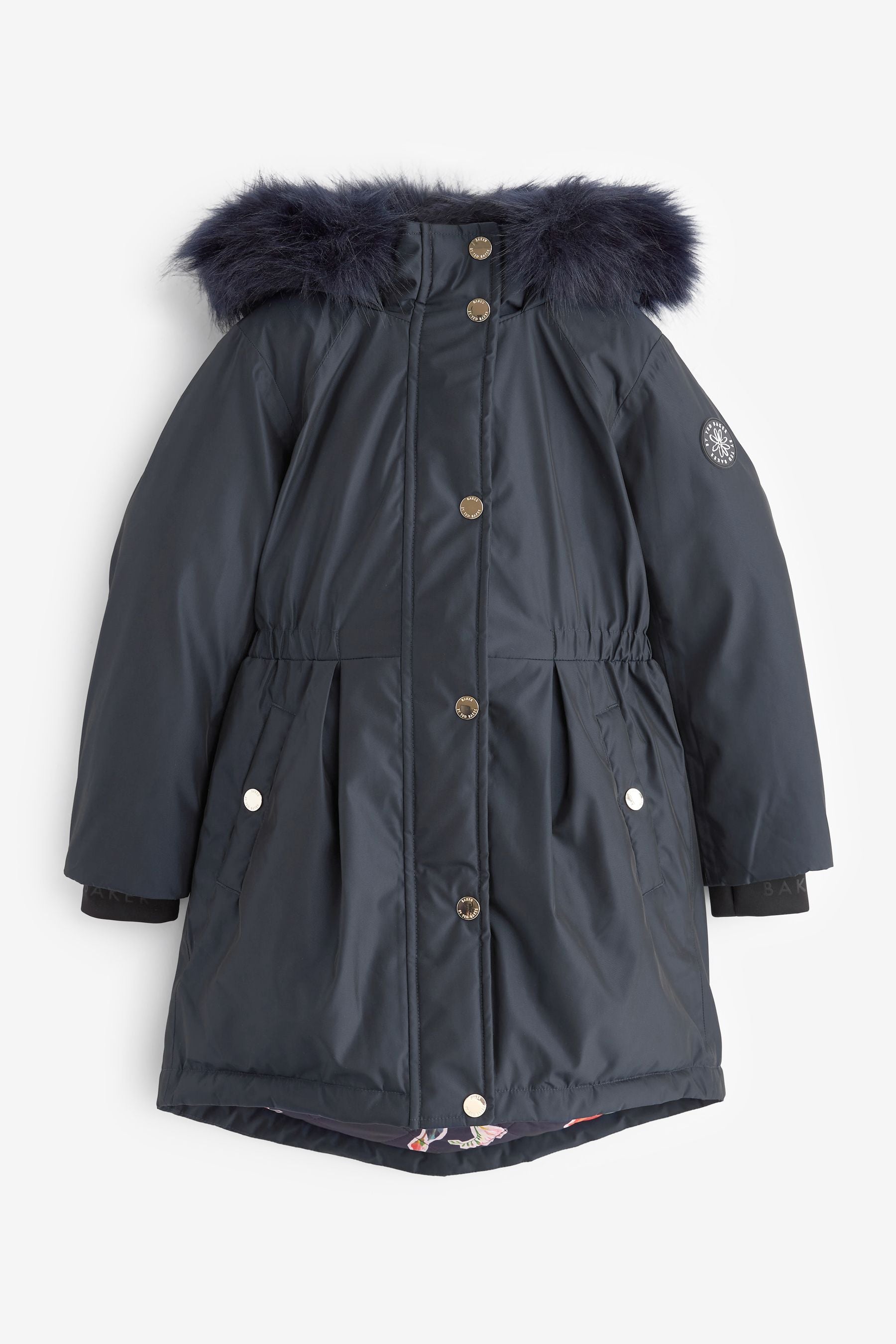 Navy Baker by Ted Baker Navy Waterproof Coat