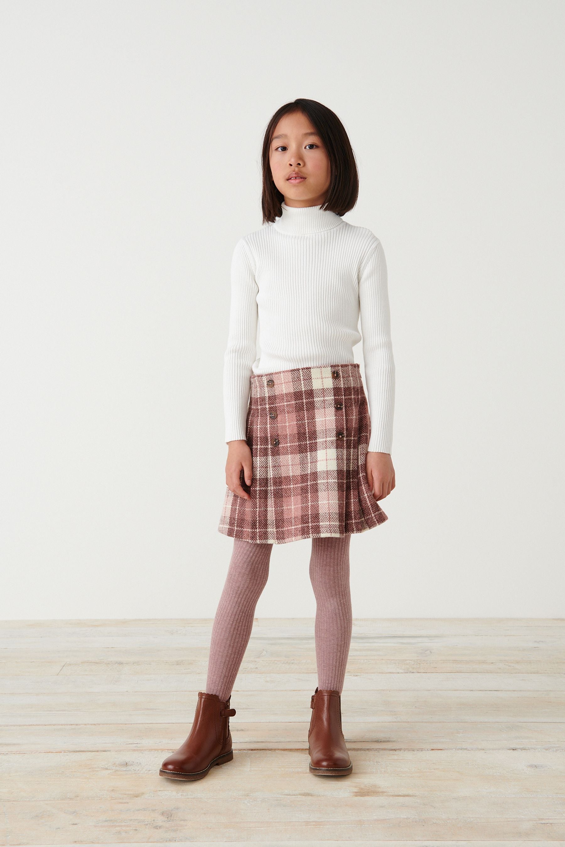 Ecru White Roll Neck Jumper (3-16yrs)