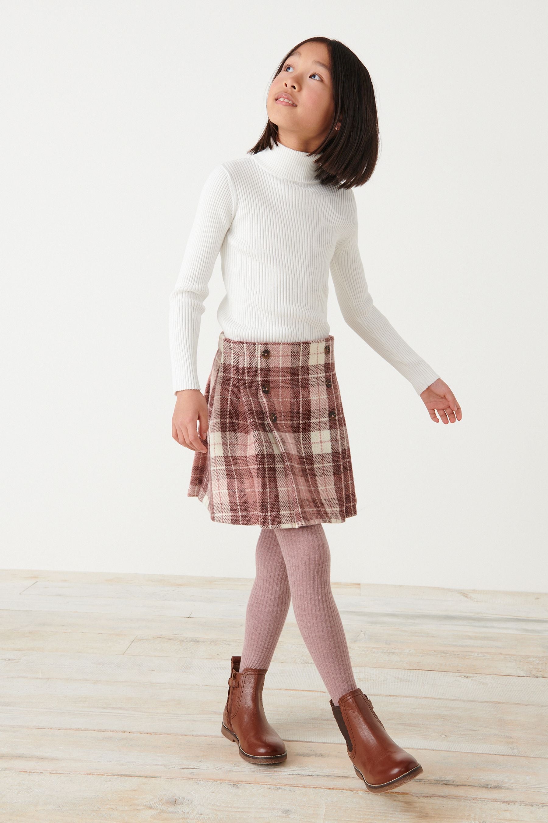 Ecru White Roll Neck Jumper (3-16yrs)