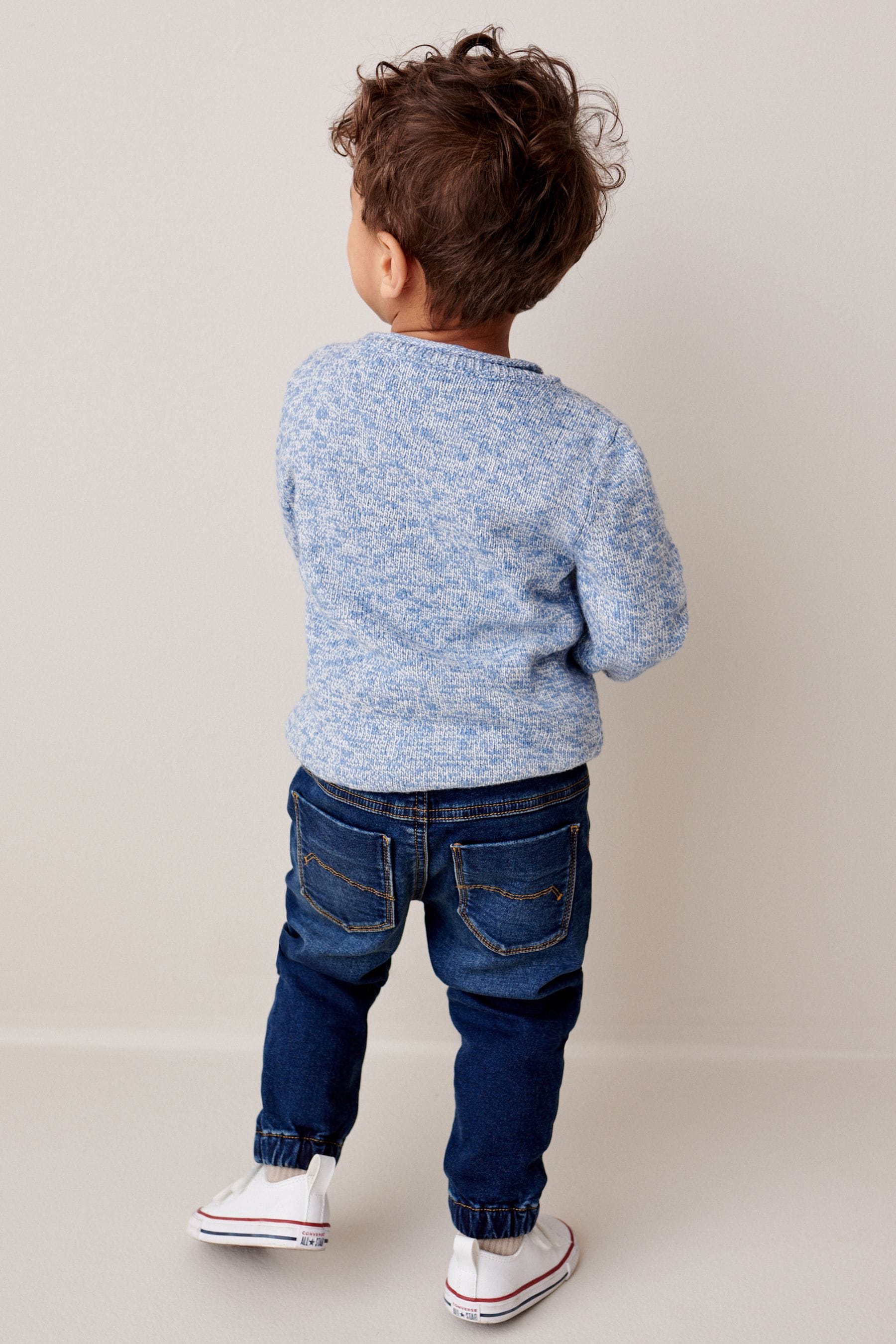 Blue Character Boat Knit Crew Jumper (3mths-7yrs)