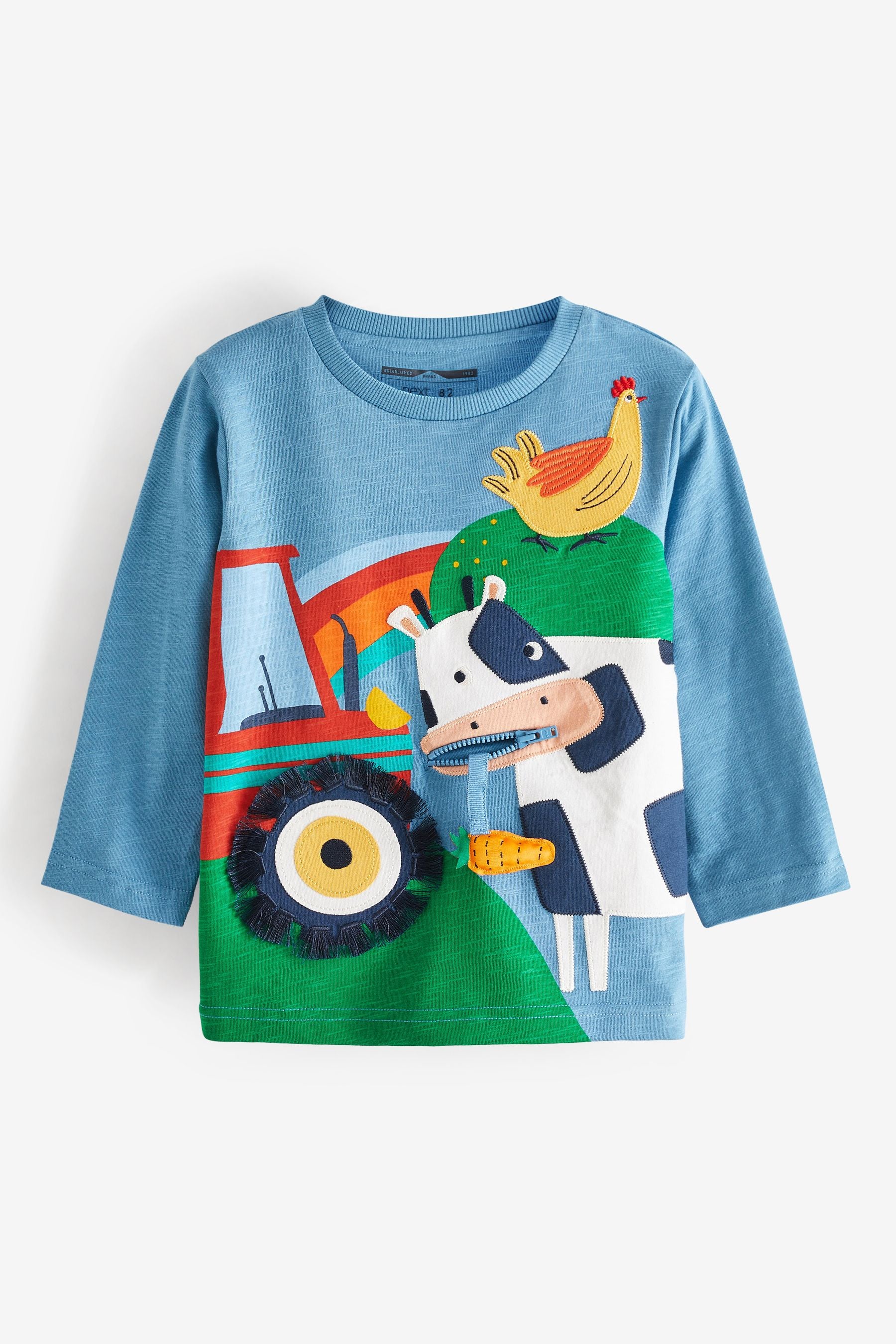 Blue Farm Long Sleeve Applique T-Shirt (3mths-7yrs)