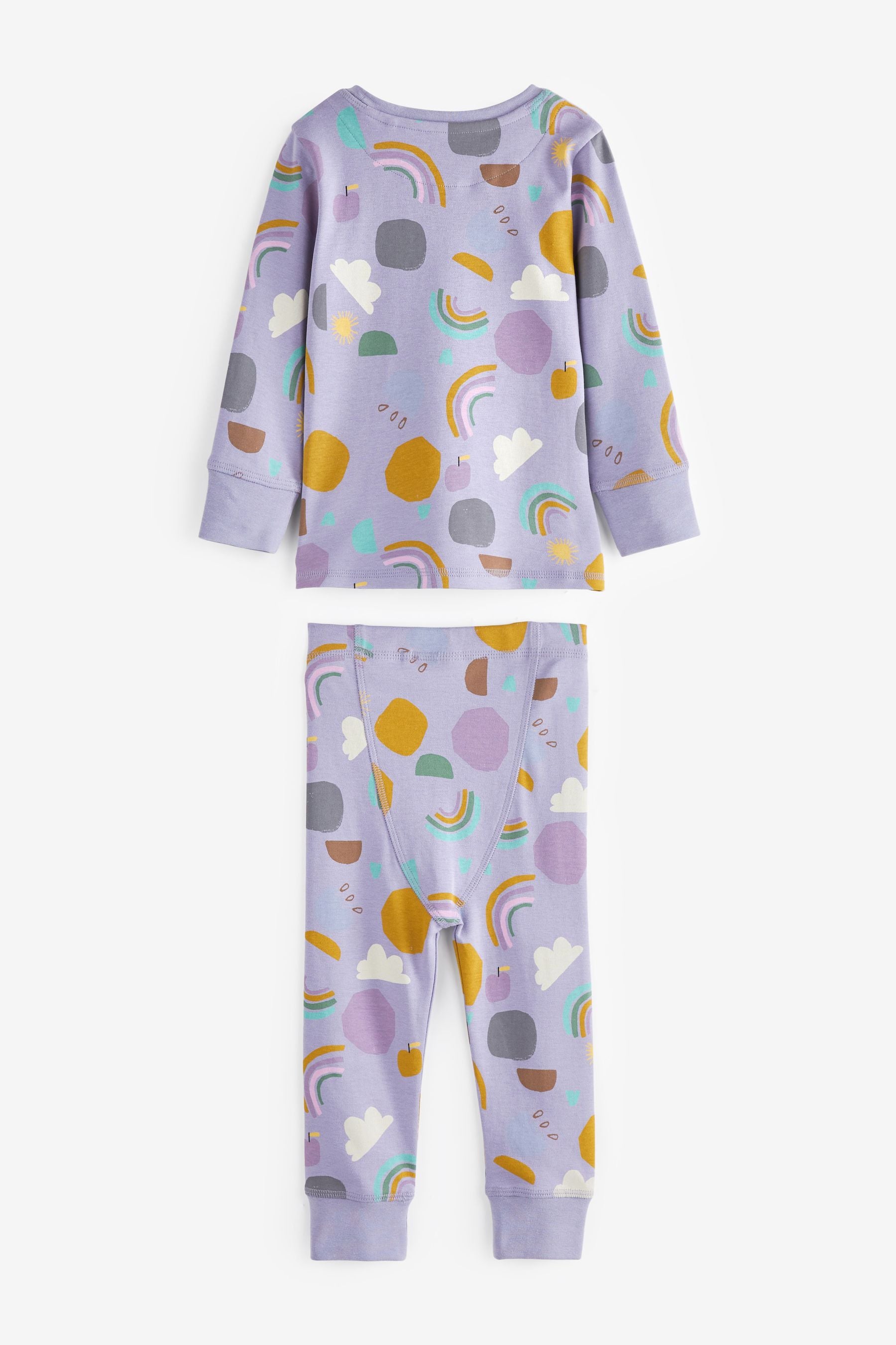 Green/Purple/Cream Nature Character 3 Pack Pyjamas (9mths-12yrs)