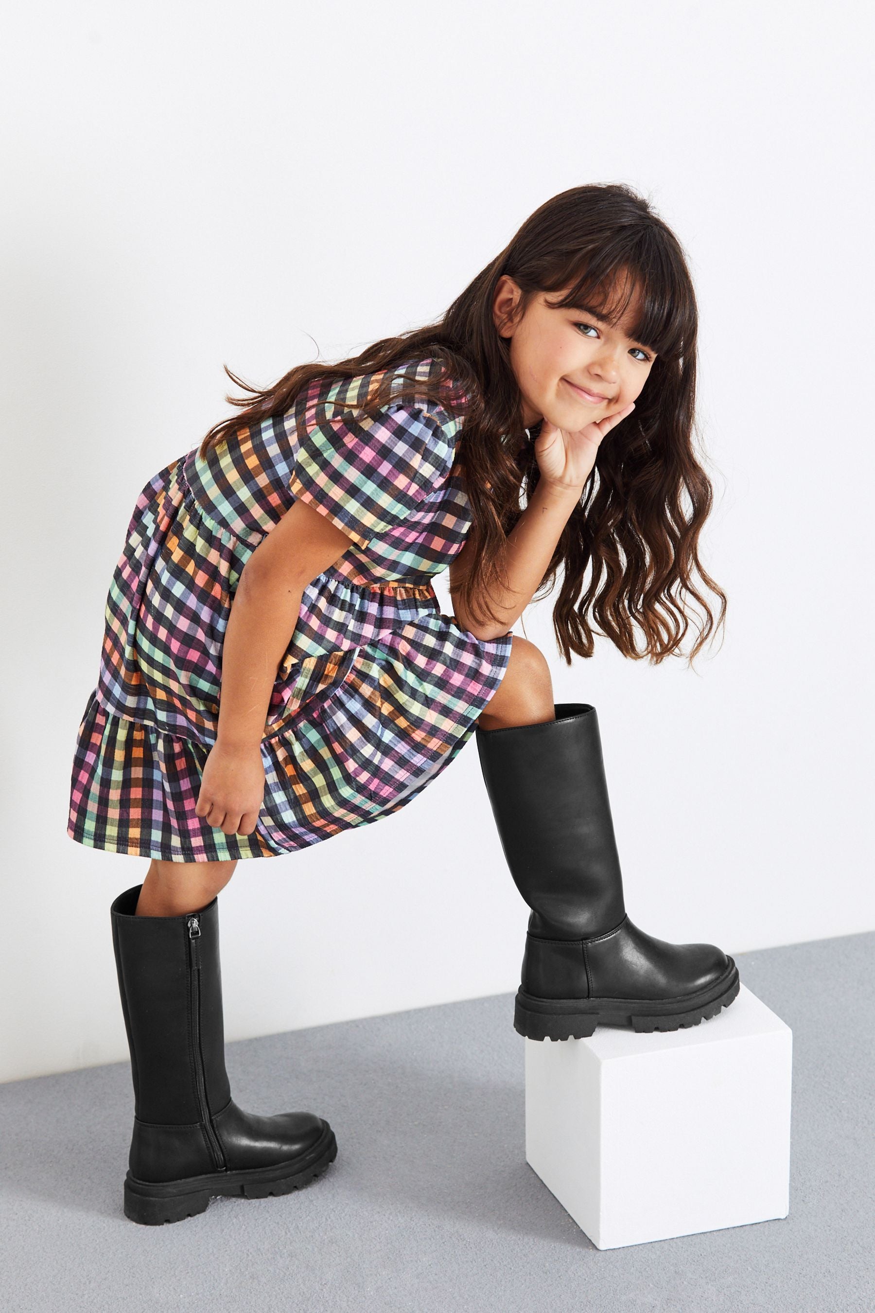 Black Tall Chunky Boots