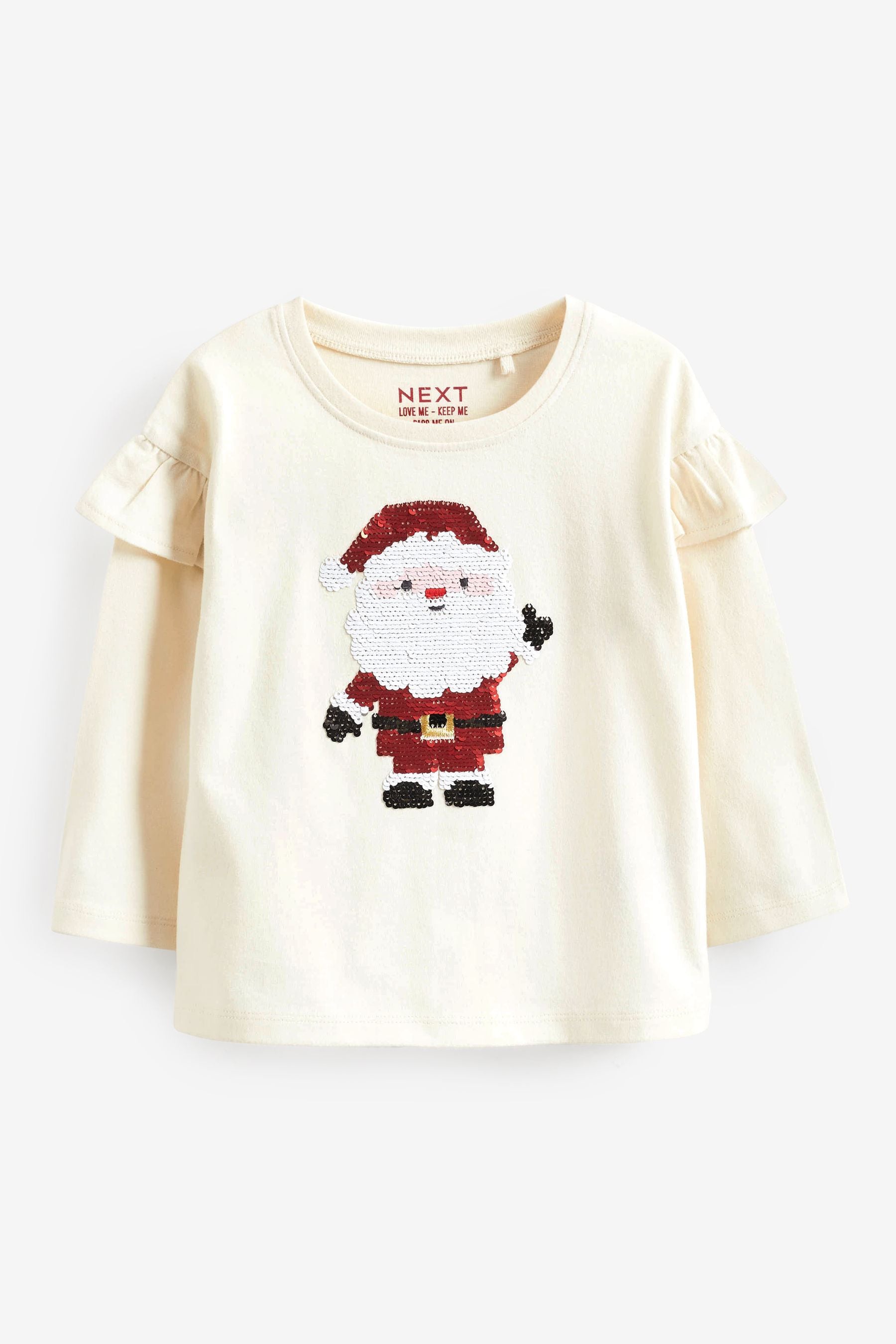 Sequin Santa T-Shirt (3mths-7yrs)