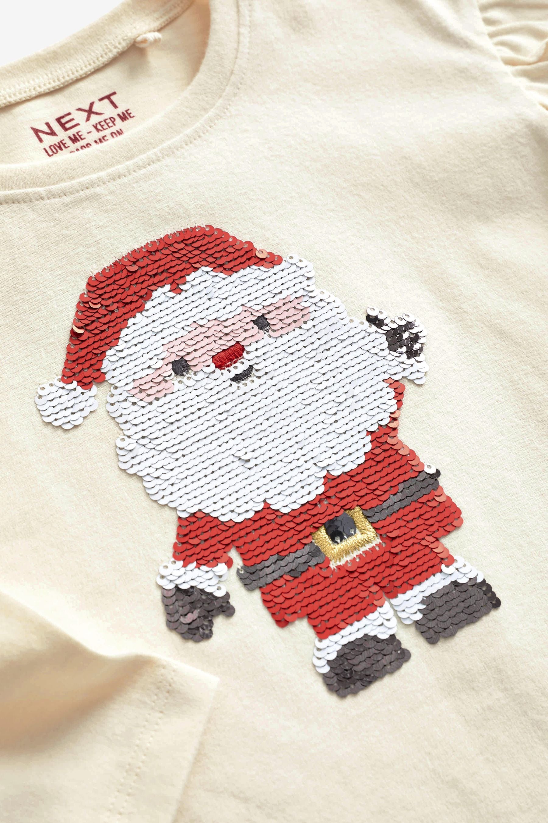 Sequin Santa T-Shirt (3mths-7yrs)