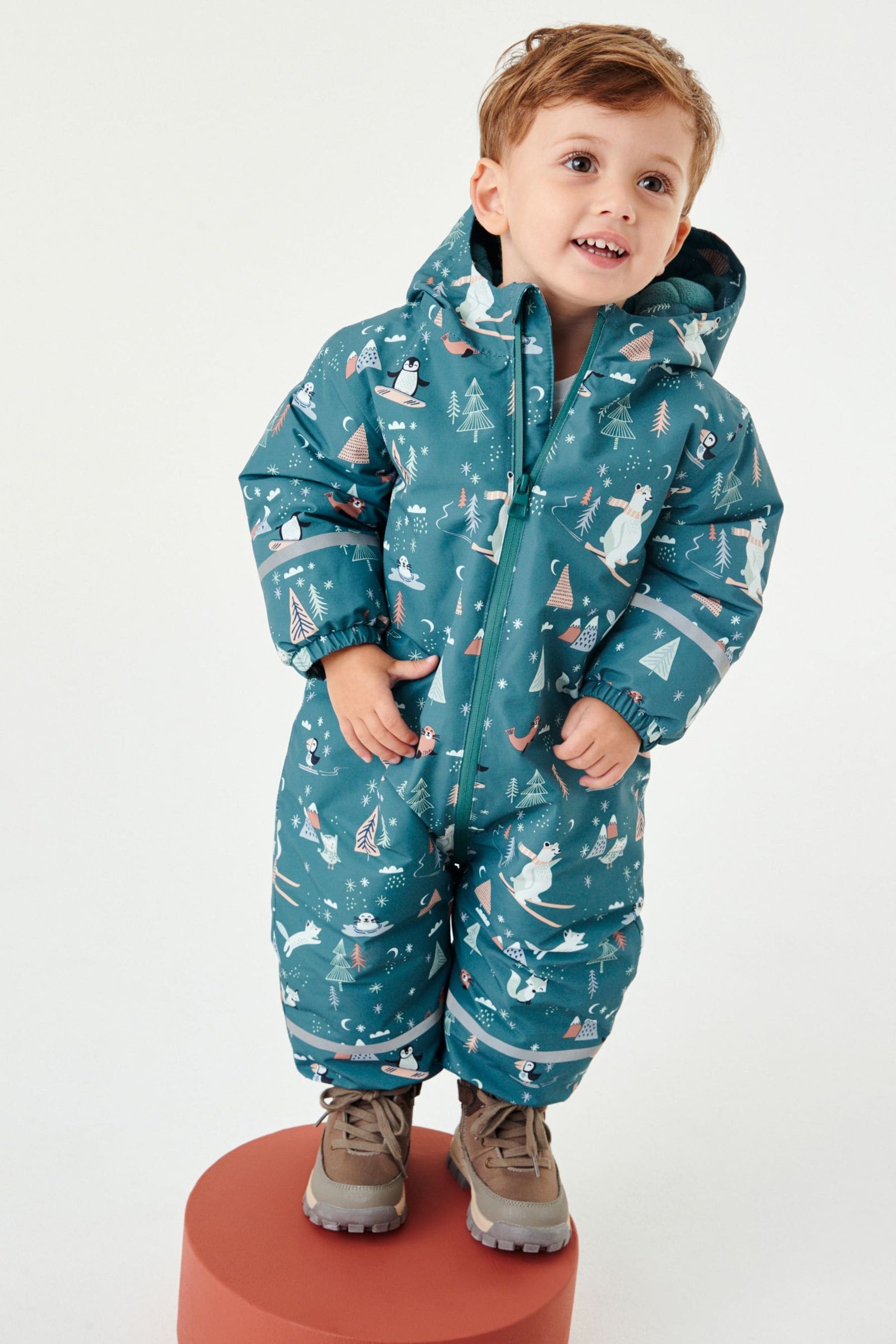 Teal Blue Waterproof Snowsuit (9mths-7yrs)