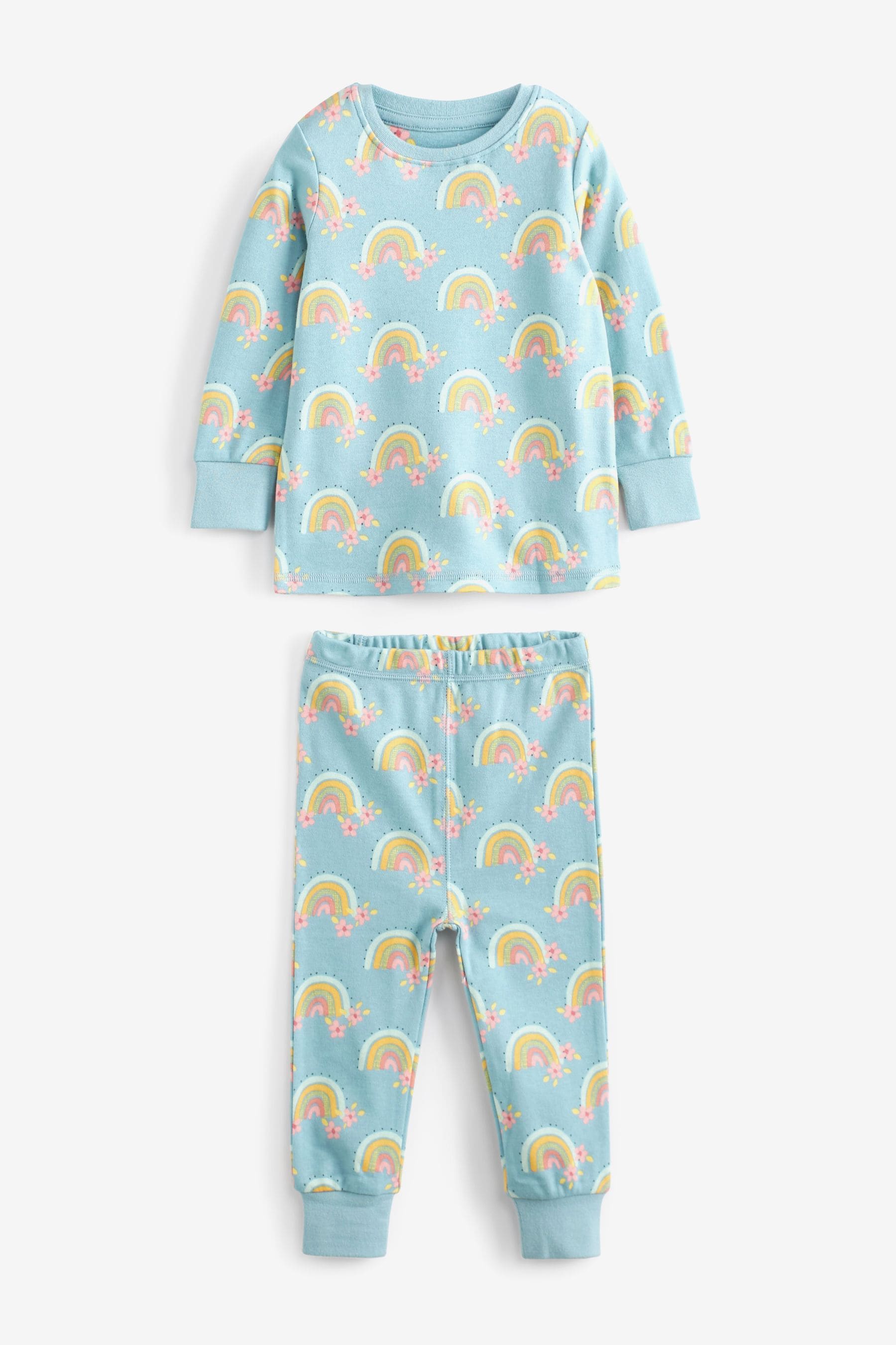 Pink/Blue Unicorn Pyjamas 3 Pack (9mths-8yrs)