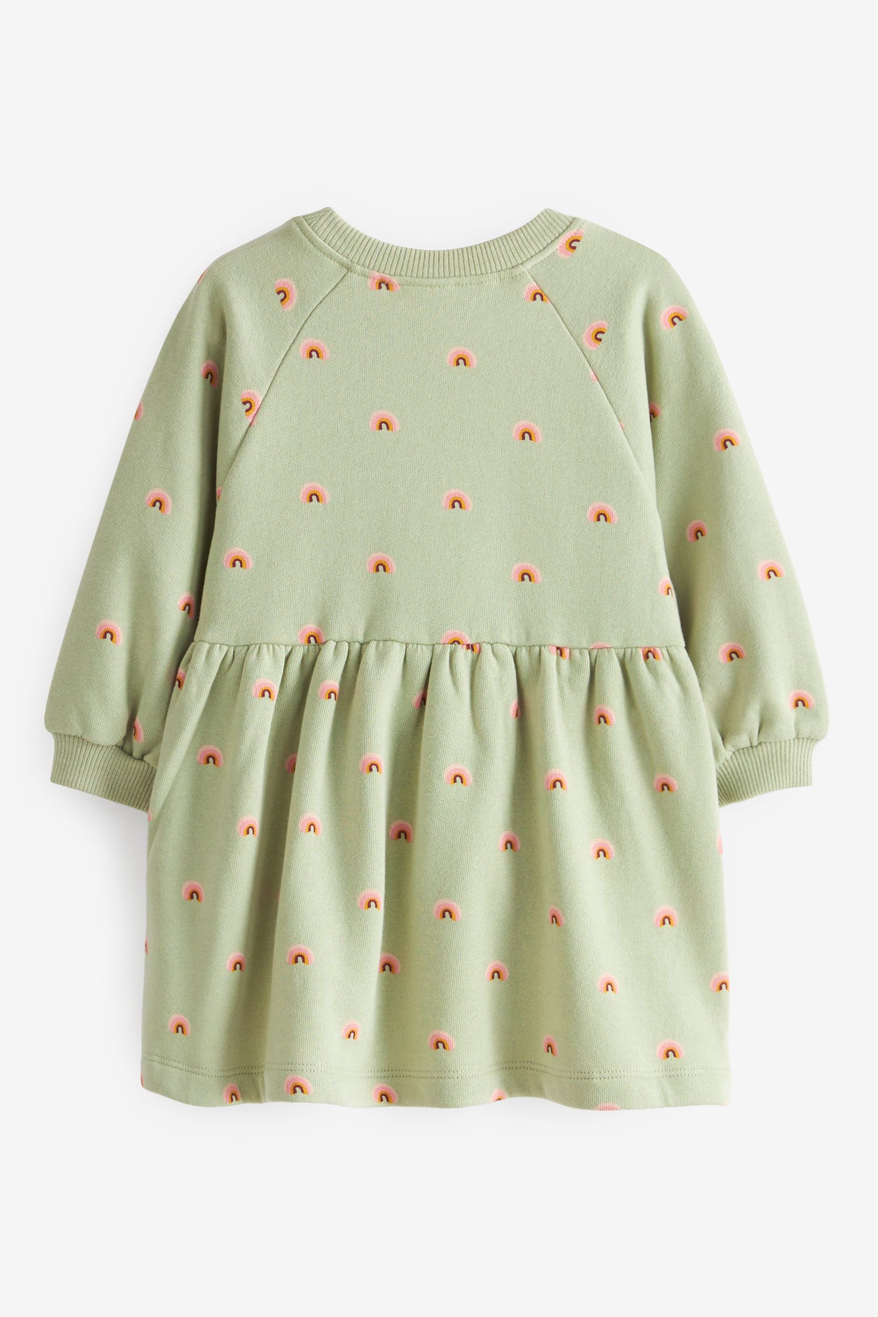 Mint Green Rainbow Sweat Dress (3mths-7yrs)