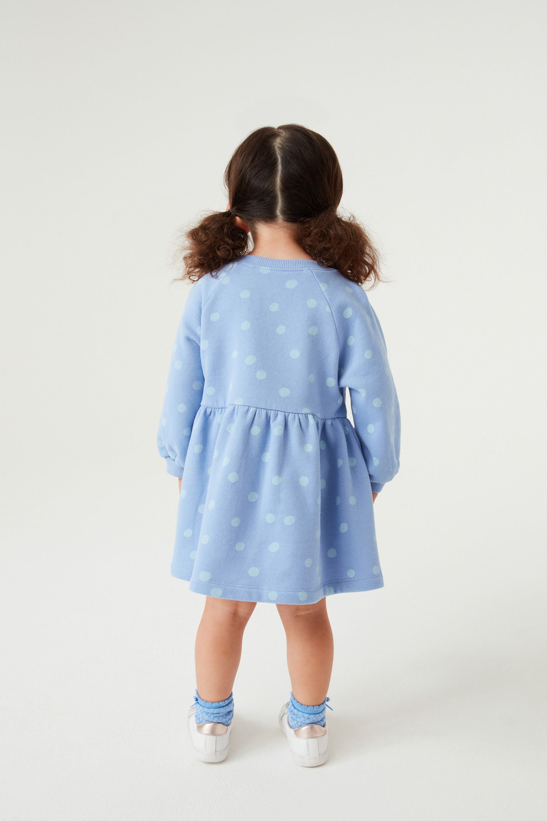 Blue Ladybird Character Sweat Dress (3mths-7yrs)