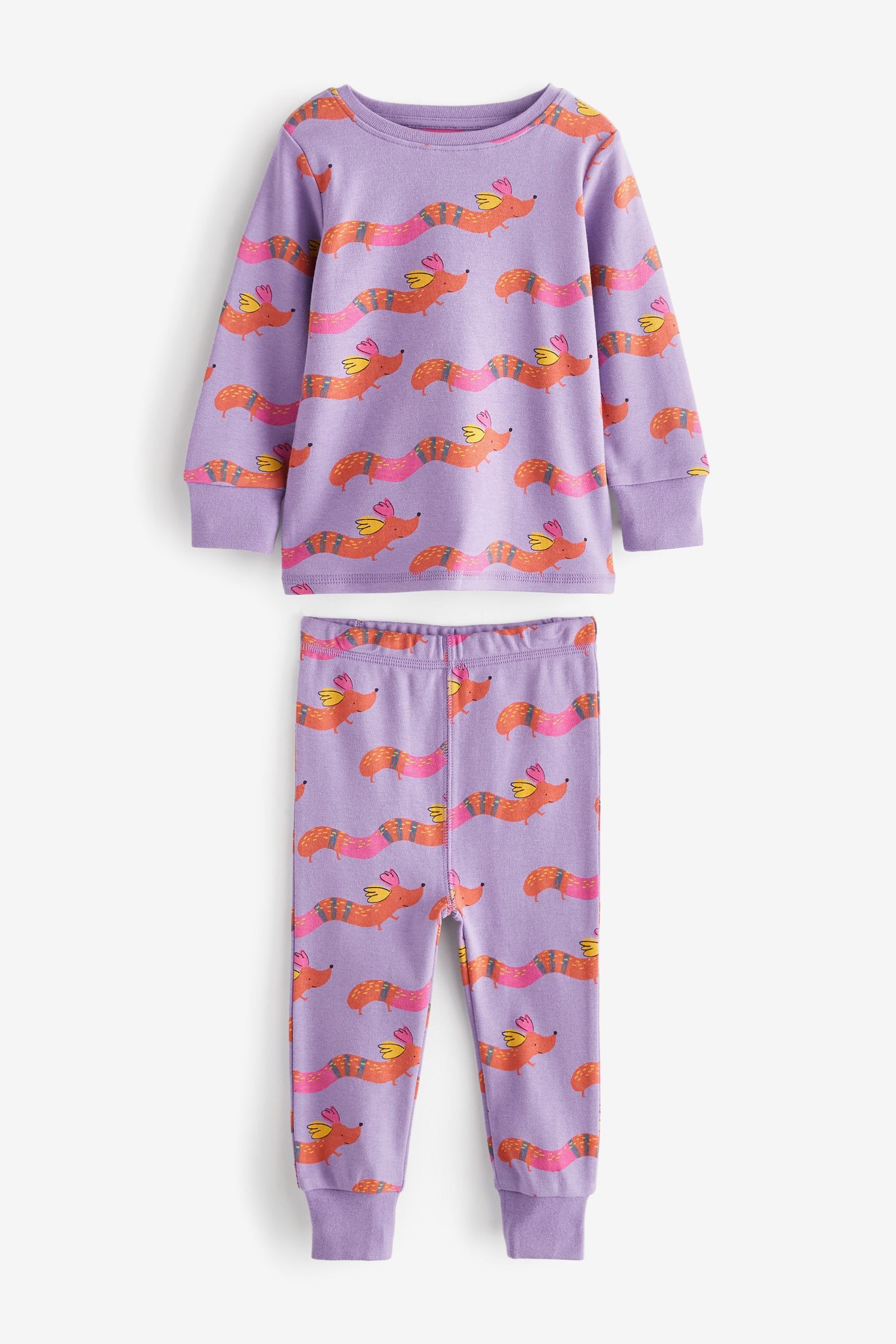 Pink Rainbow Character Snuggle Pyjamas 3 Pack (9mths-8yrs)