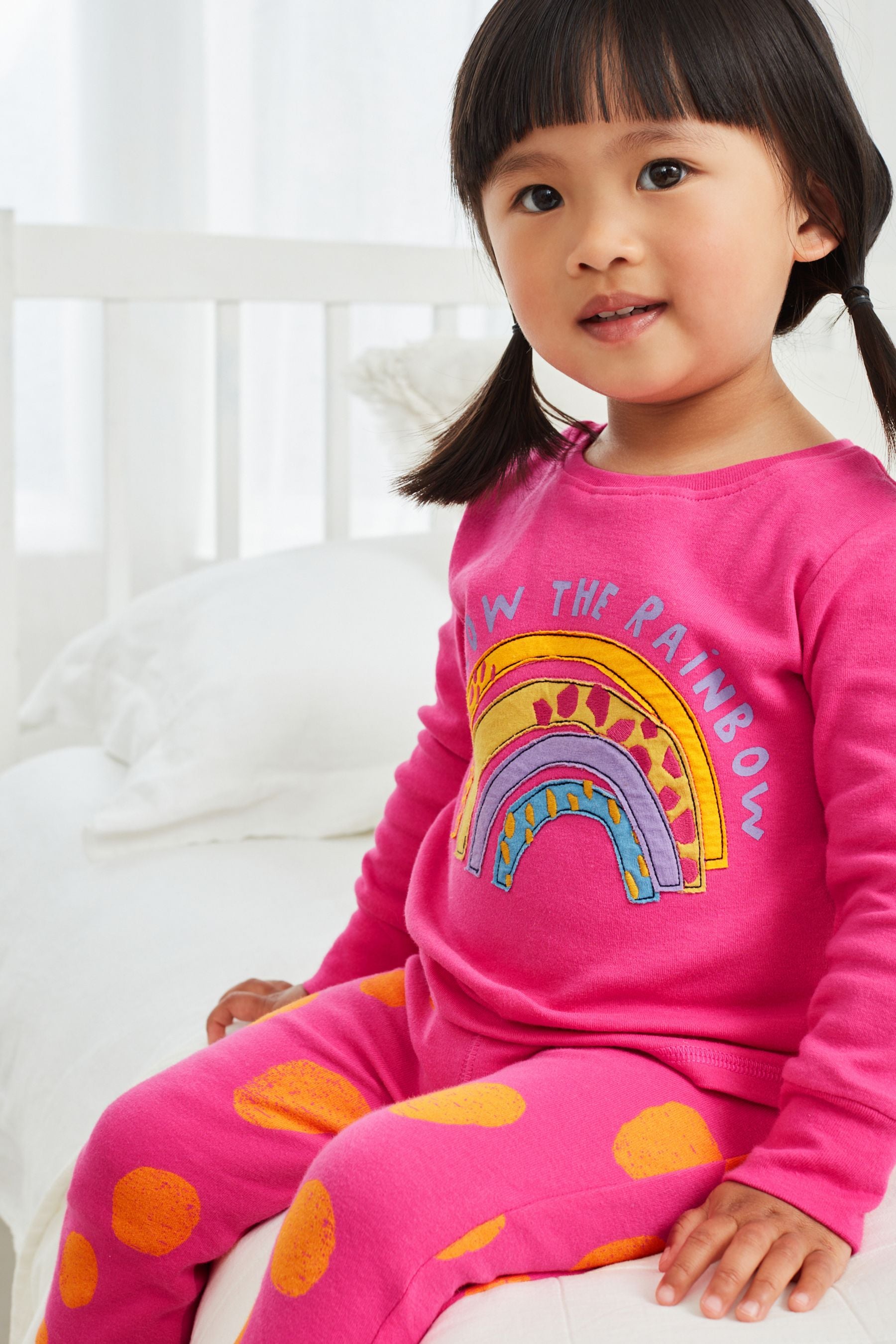 Pink Rainbow Character Snuggle Pyjamas 3 Pack (9mths-8yrs)