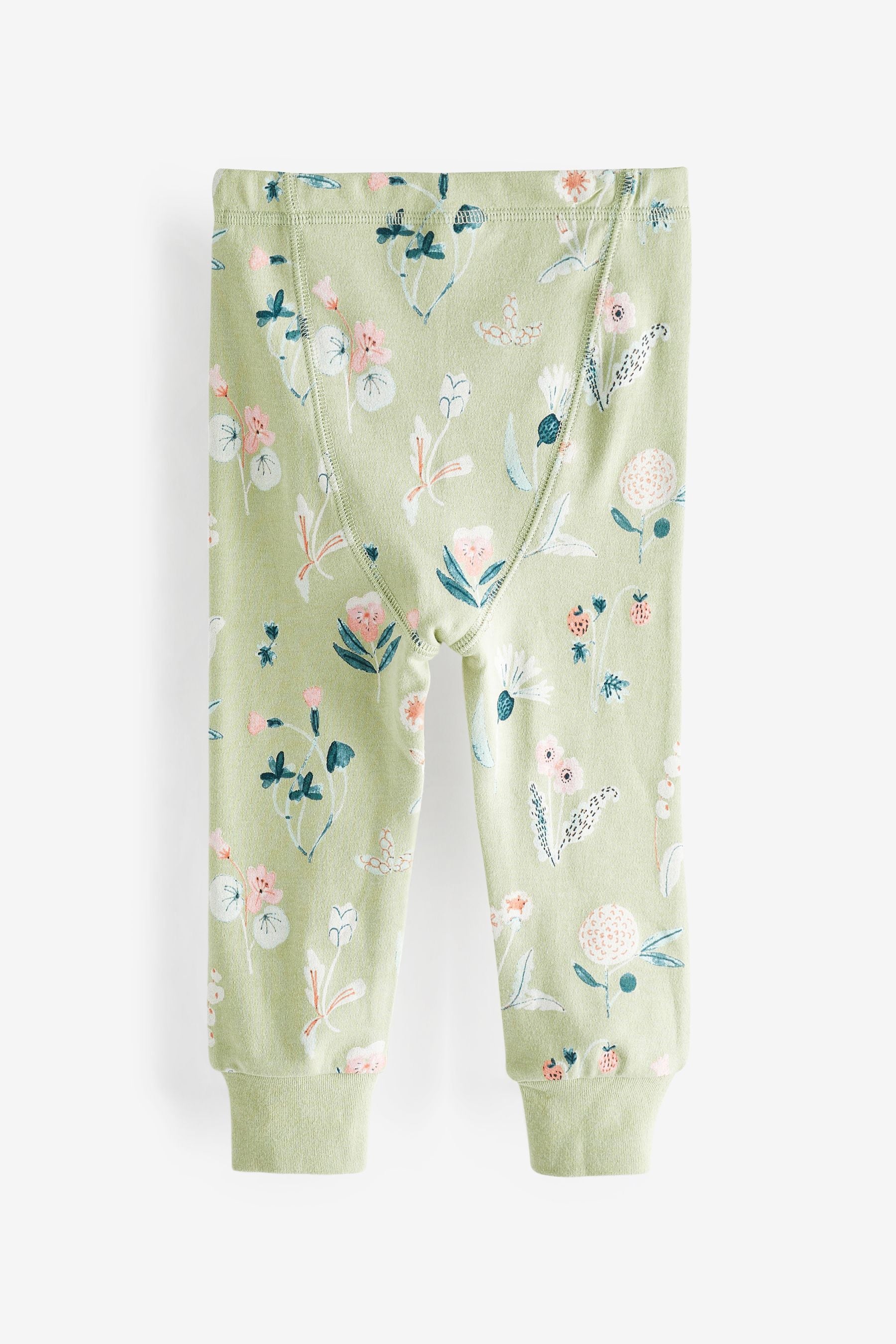 Cream/Green Fairy 2 Pack Pyjamas (9mths-8yrs)