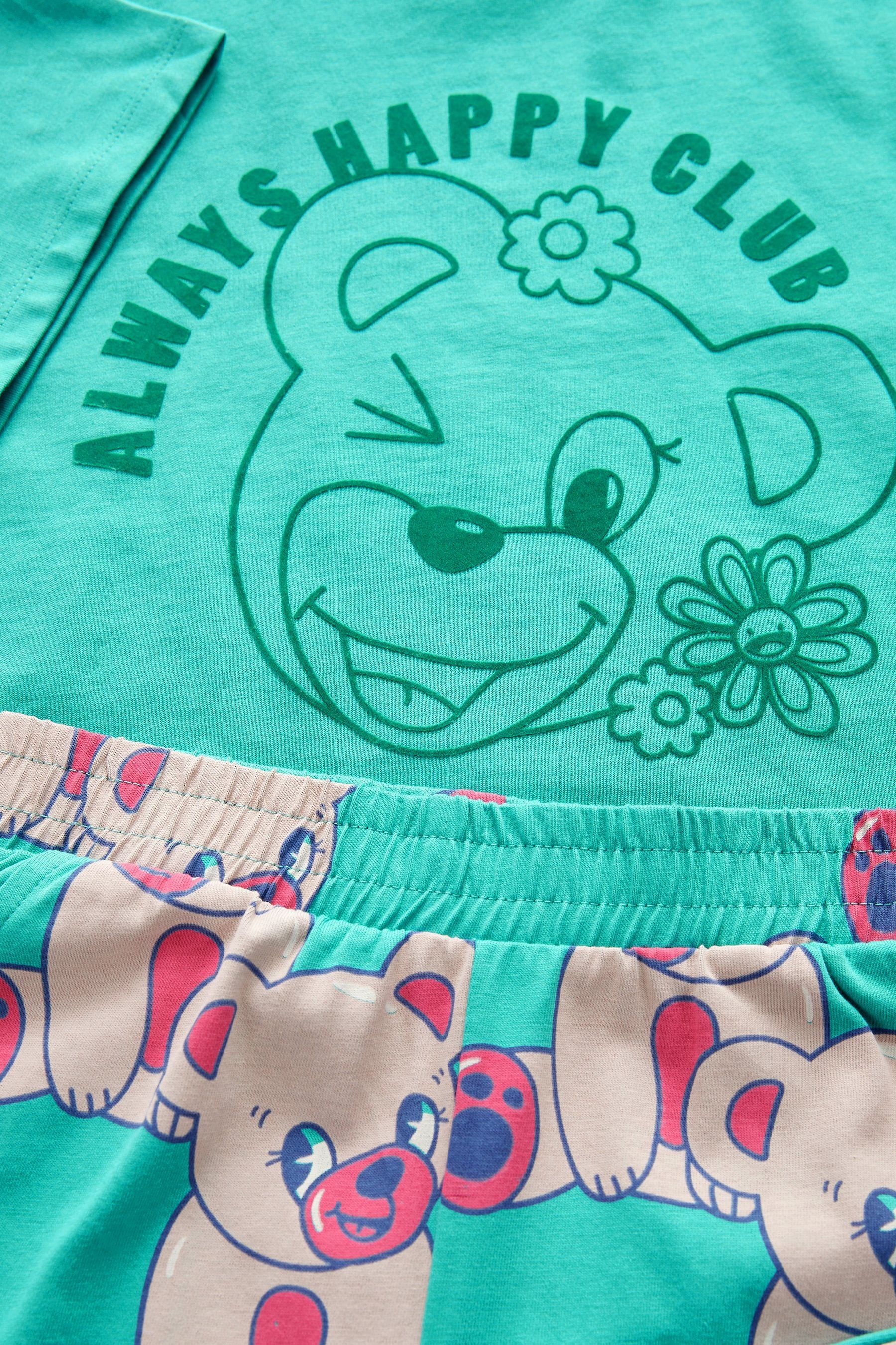 Turquoise Blue Bear Character 1 Pack Jogger Pyjamas (3-16yrs)