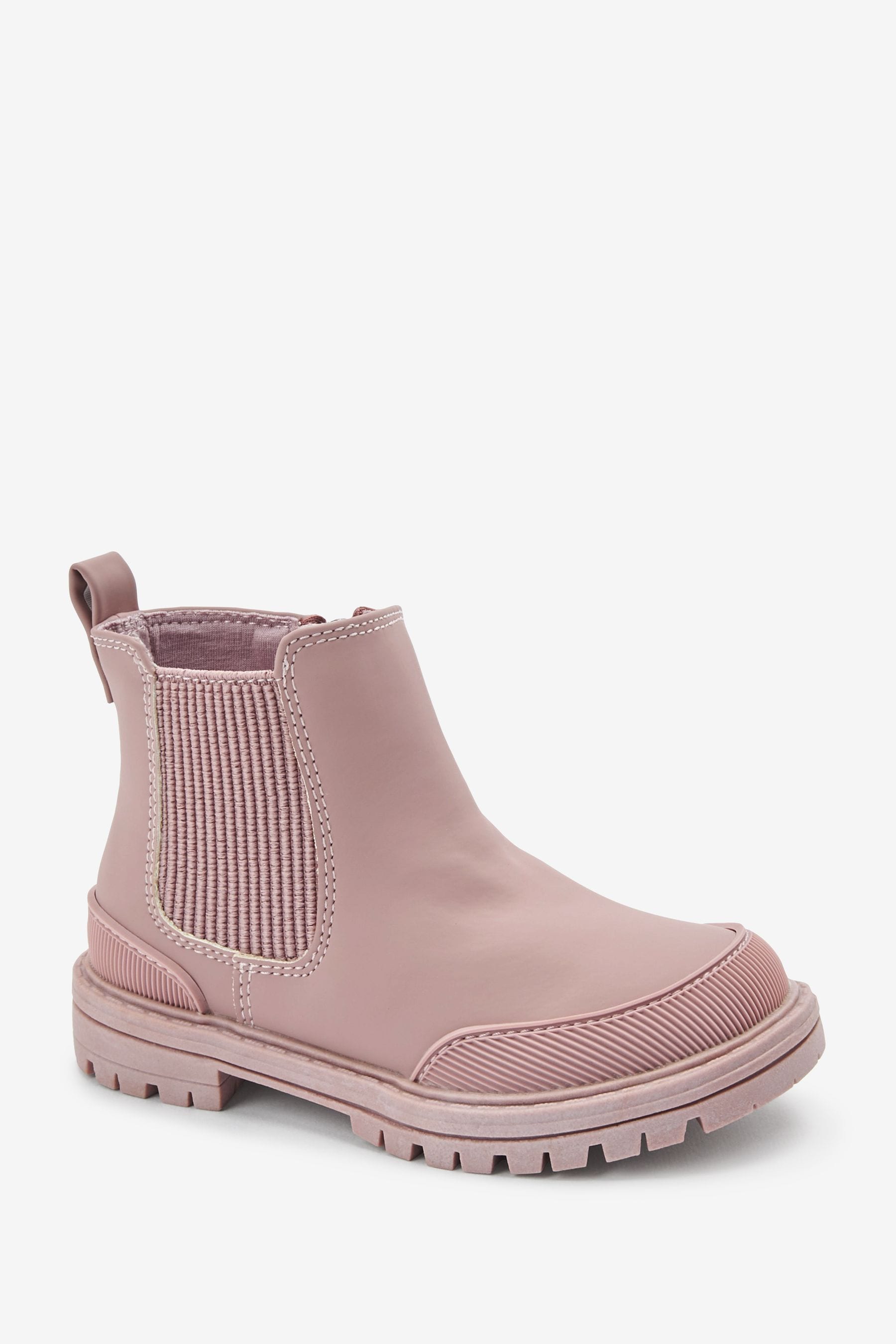 Pink Chelsea Boots