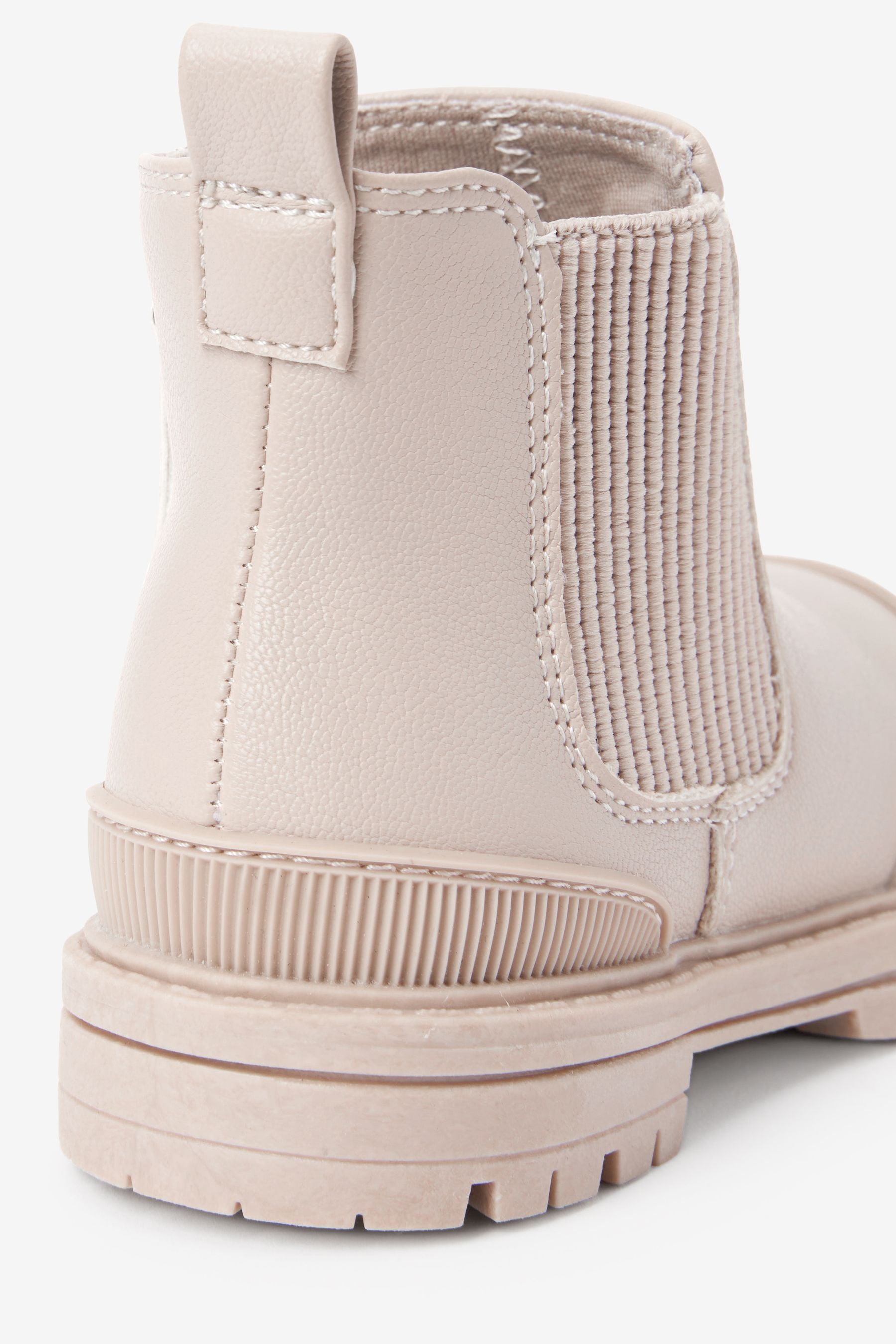 Cream Chelsea Boots