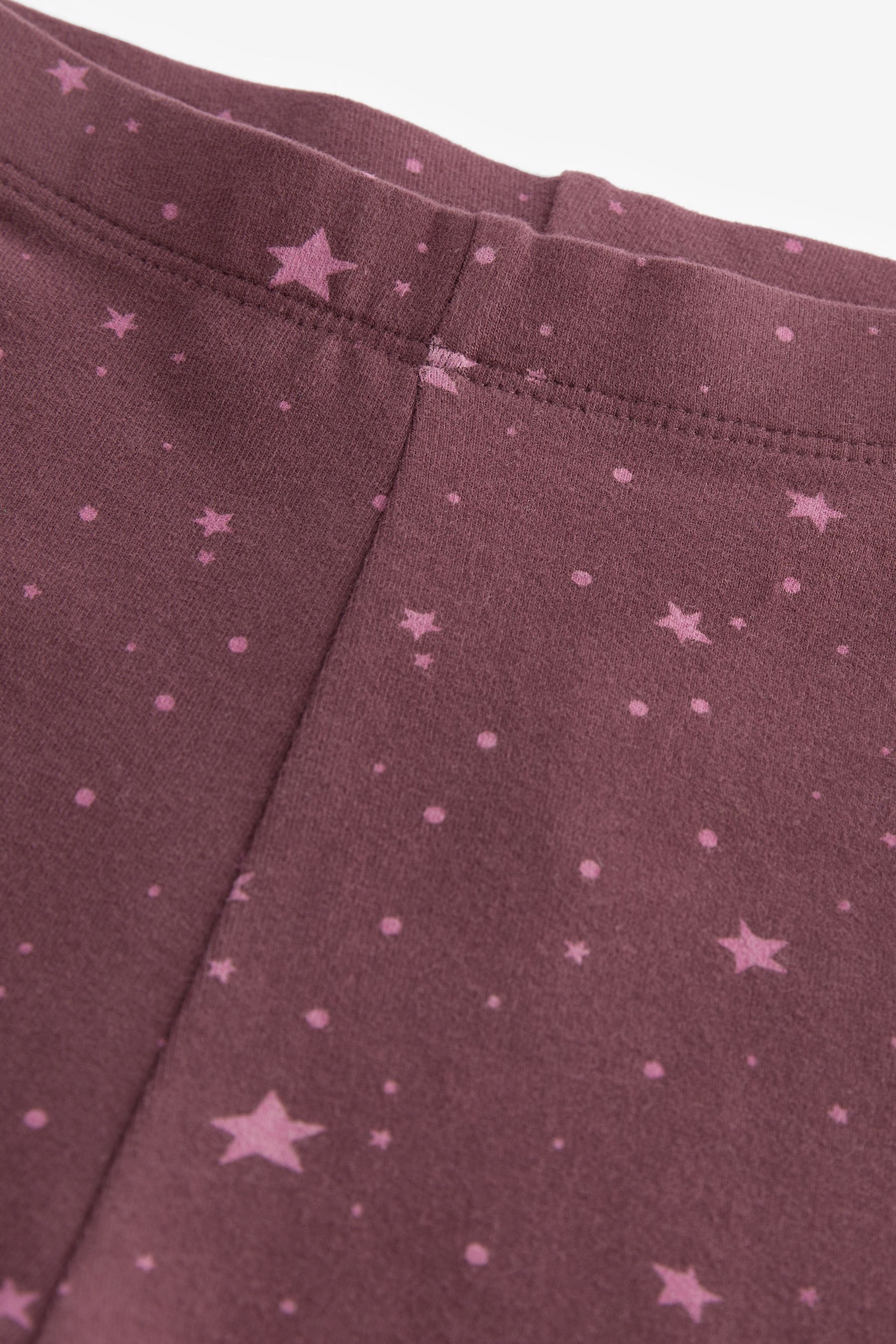 Purple Printed Jersey Leggings (3mths-7yrs)