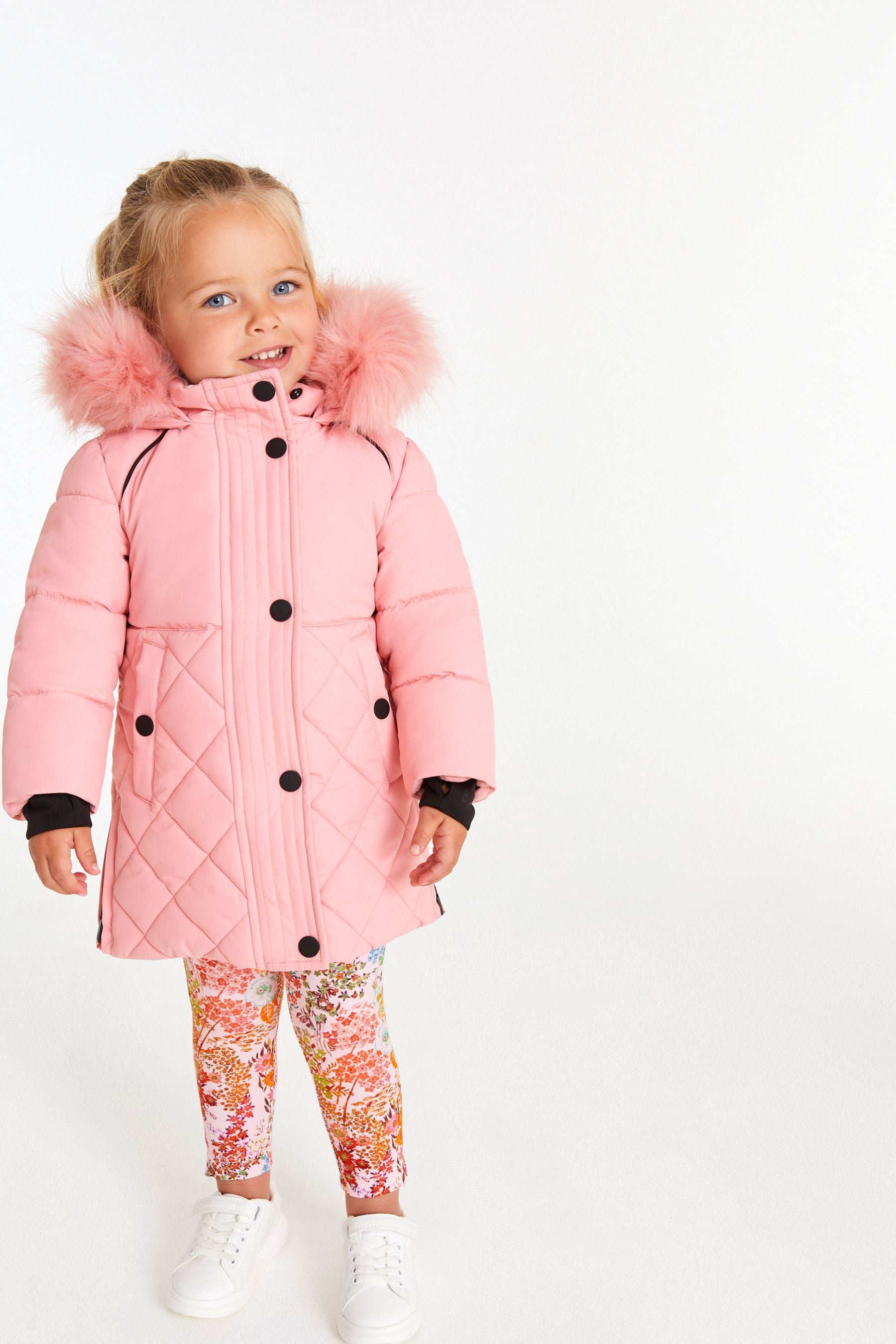 Pink Baker by Ted Baker Pink Quilted Coat