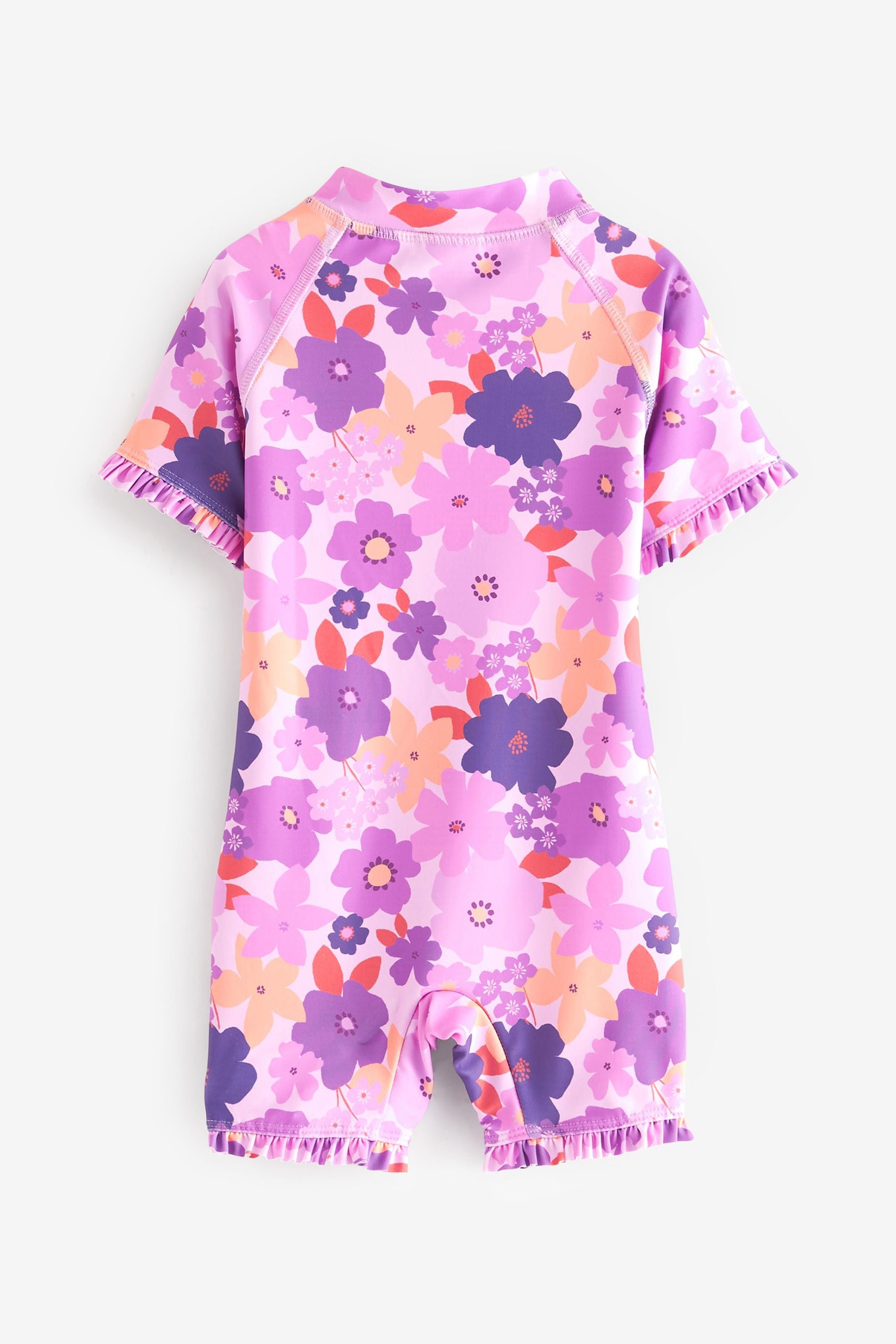 Lilac Purple Floral Sunsafe Swimsuit (3mths-7yrs)