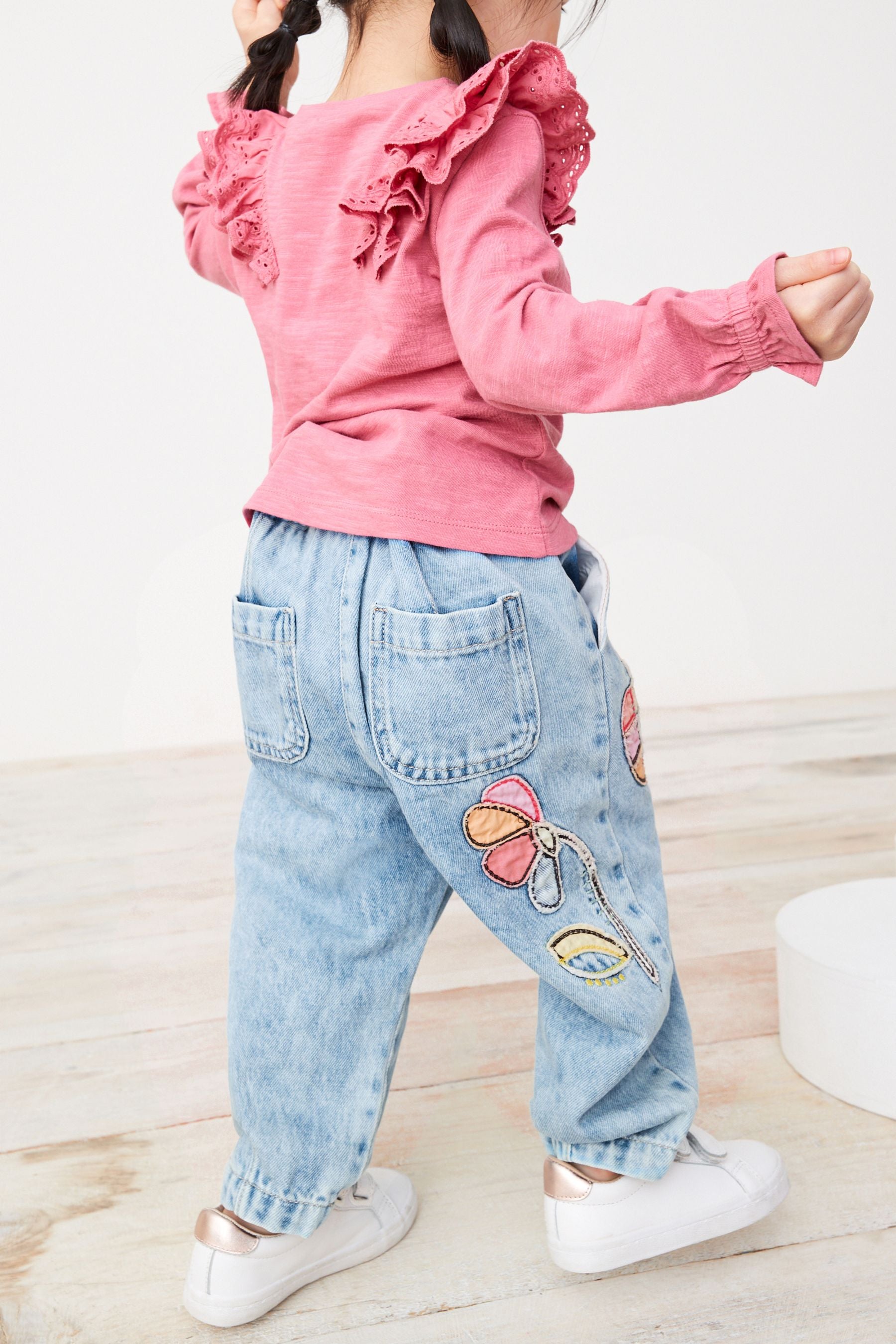 Blue Denim Paperbag Jeans (3mths-7yrs)