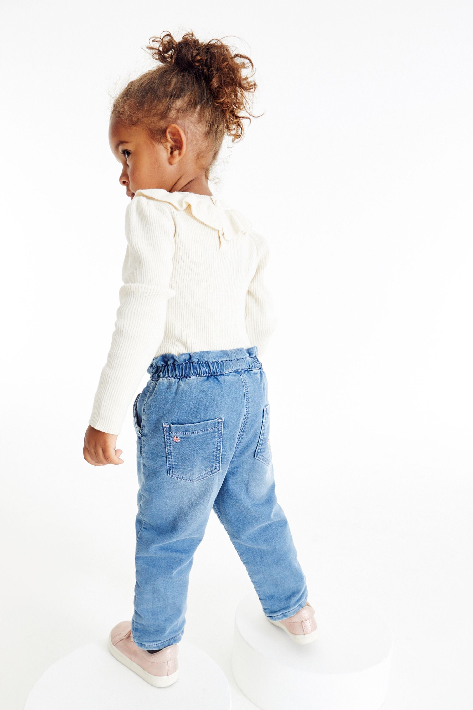 Denim Blue Lined Jogger Jeans (3mths-7yrs)