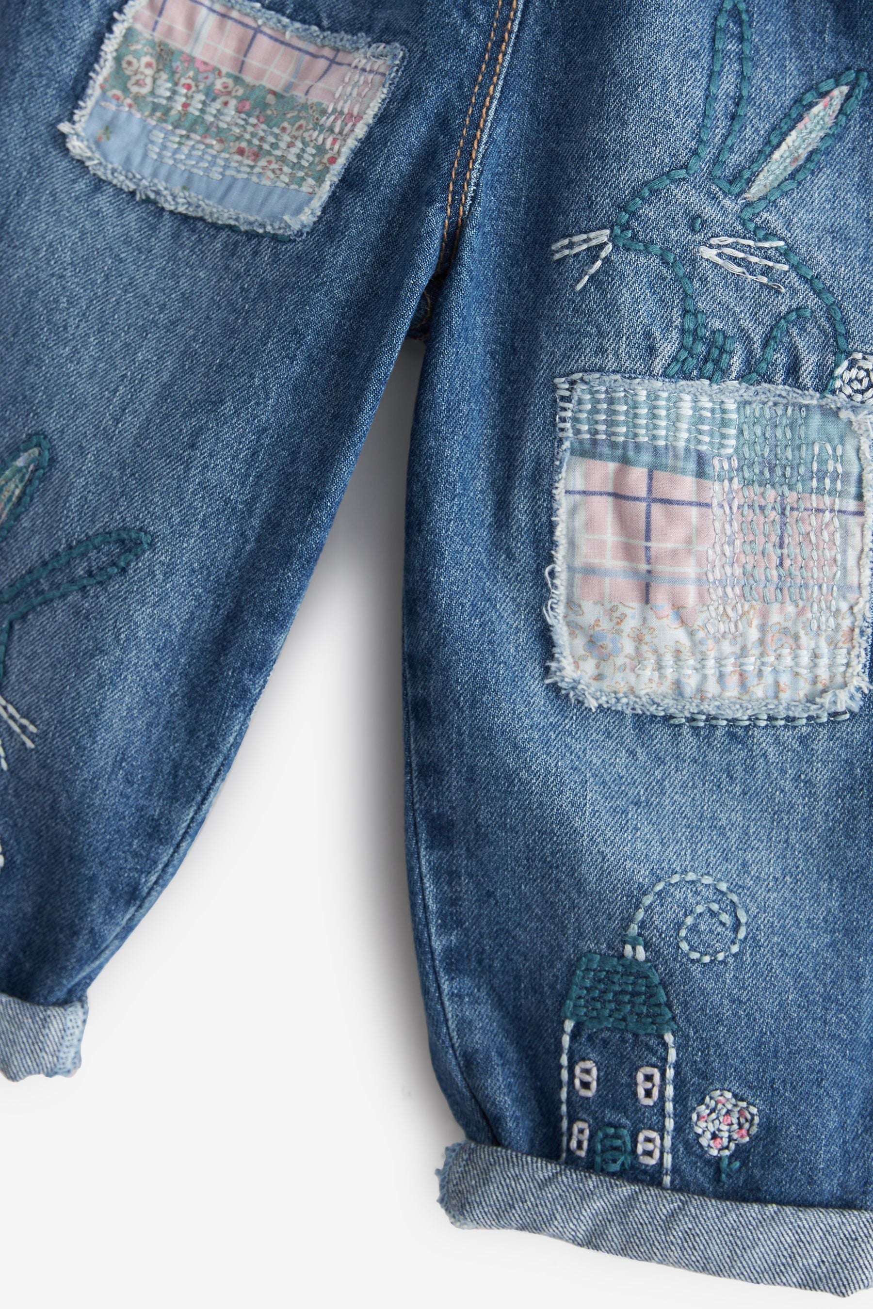 Denim Dark Wash Paperbag Jeans (3mths-7yrs)