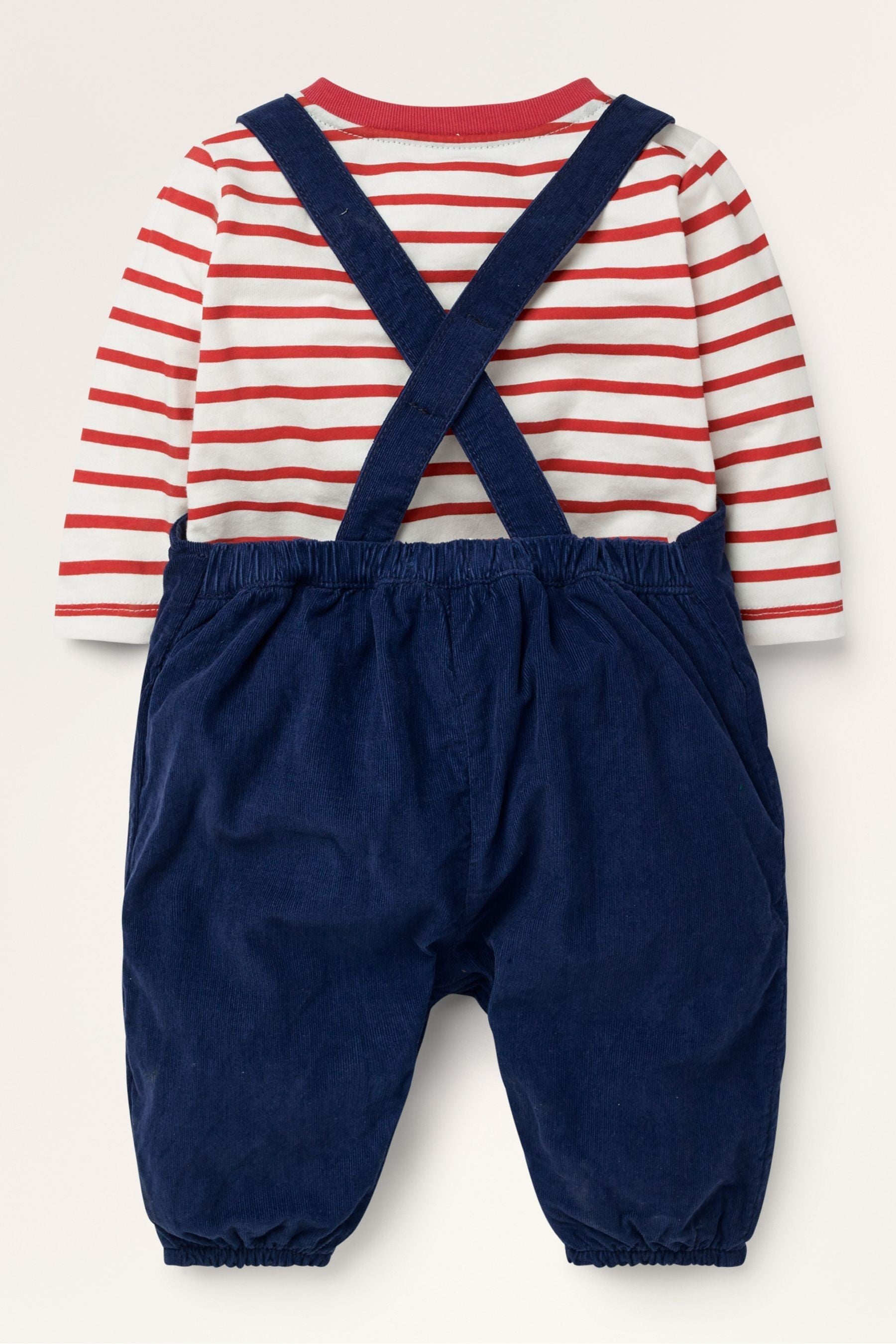 Boden Blue Cord Dungaree Set