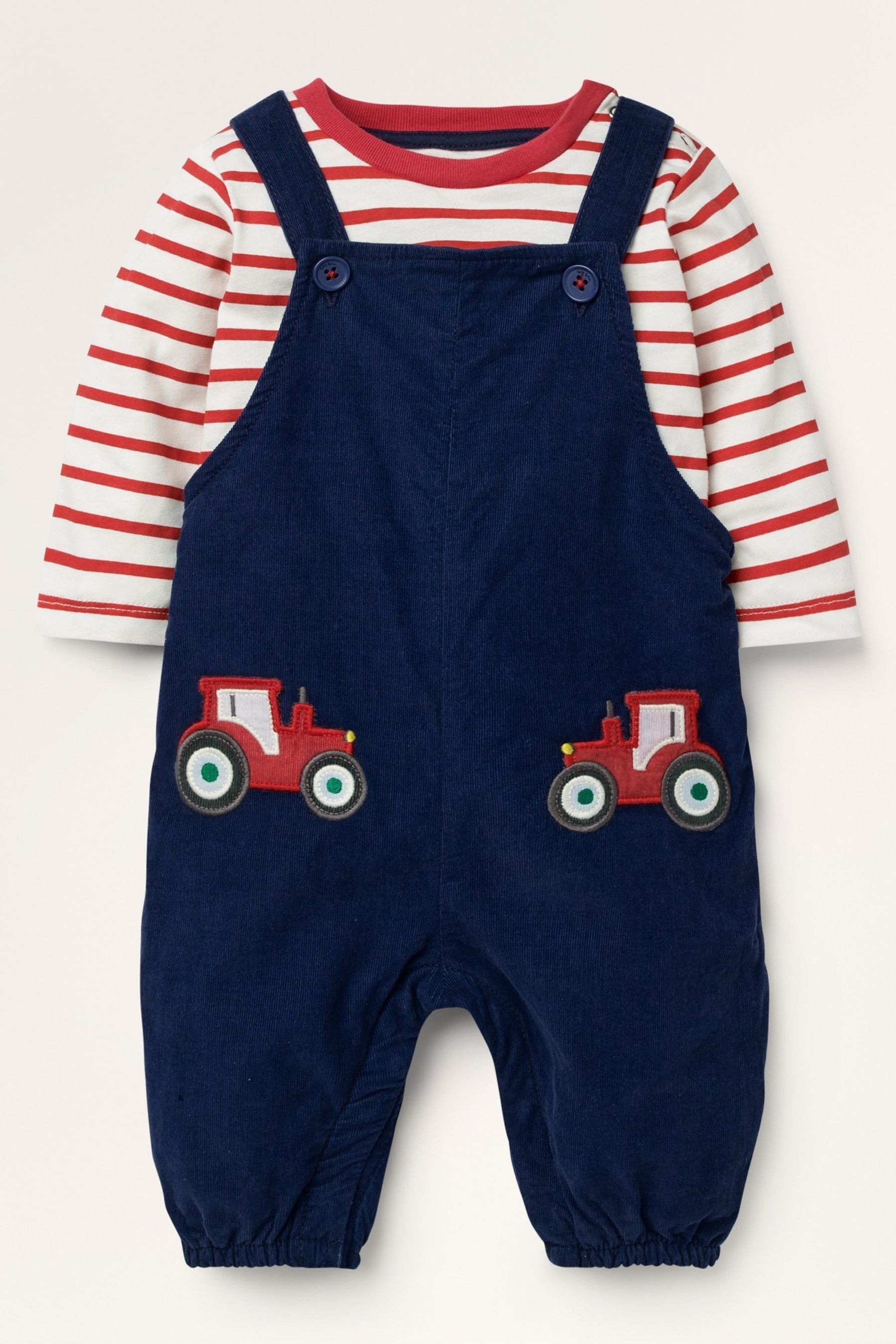 Boden Blue Cord Dungaree Set