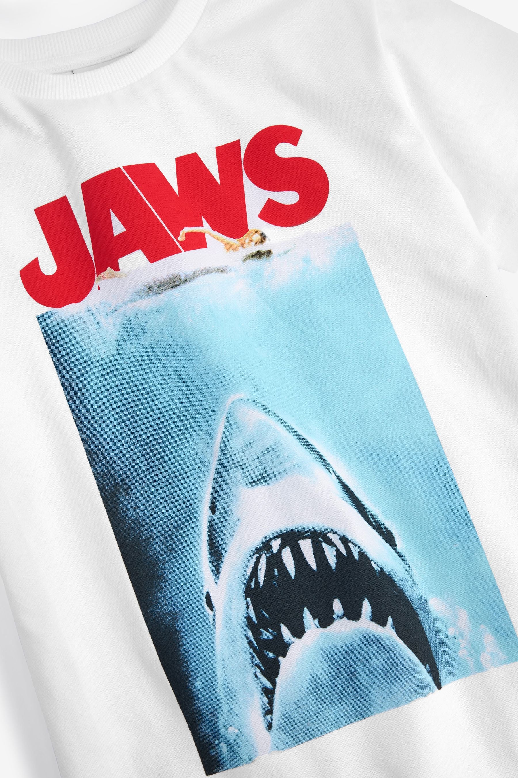 White Jaws Short Sleeve T-Shirt (3-16yrs)