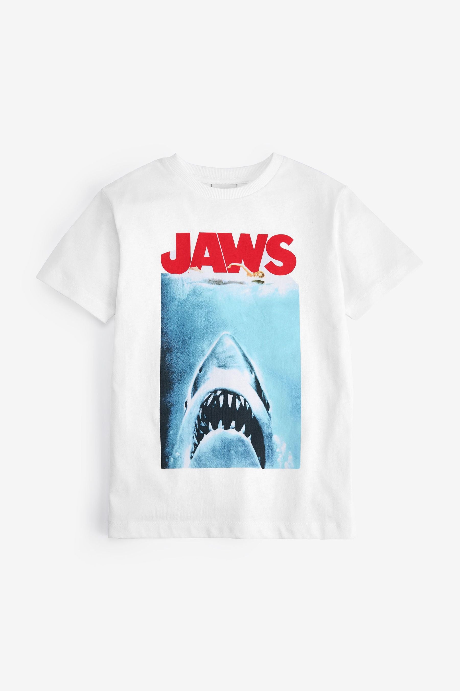 White Jaws Short Sleeve T-Shirt (3-16yrs)