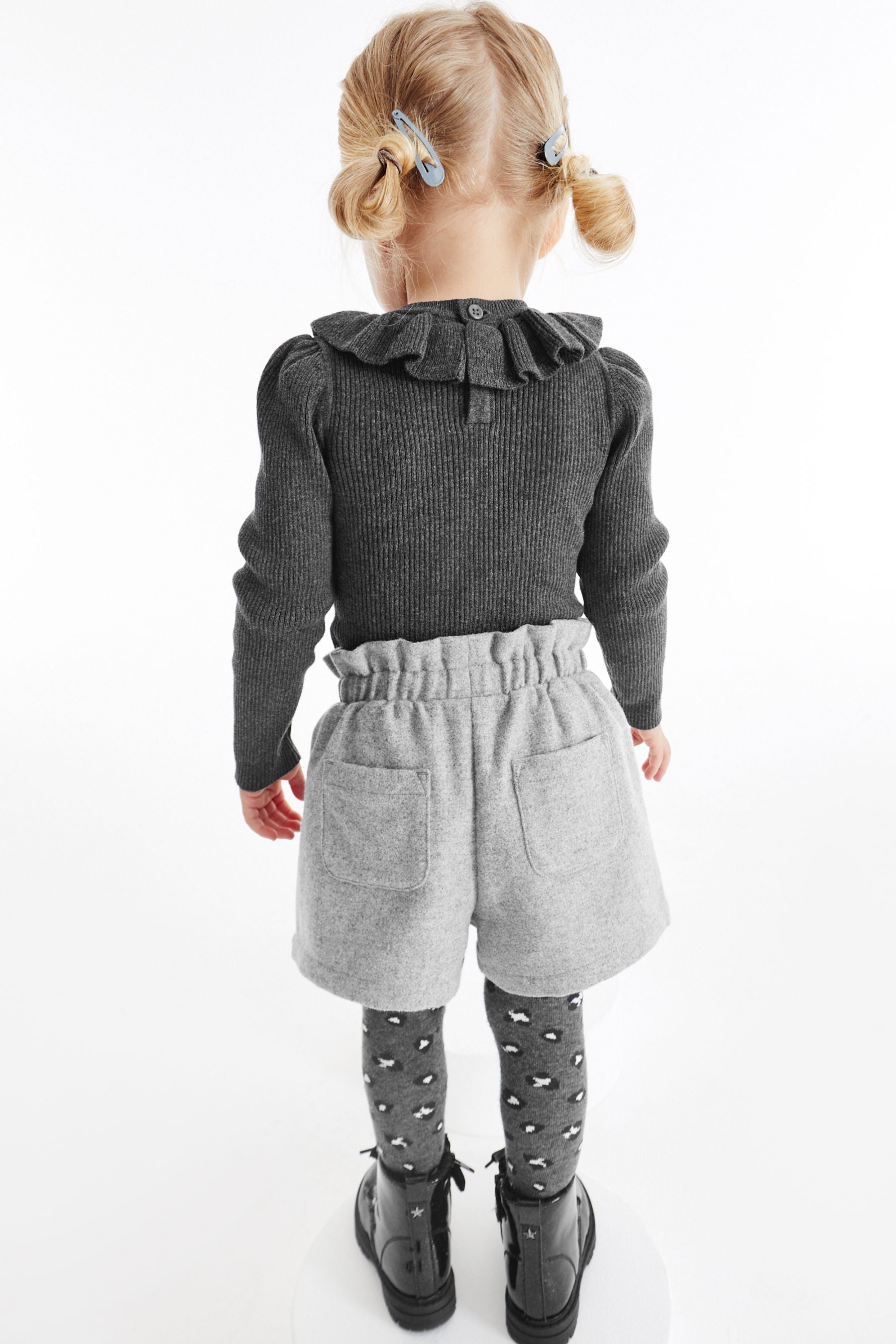 Grey Shorts & Tights Set (3mths-7yrs)