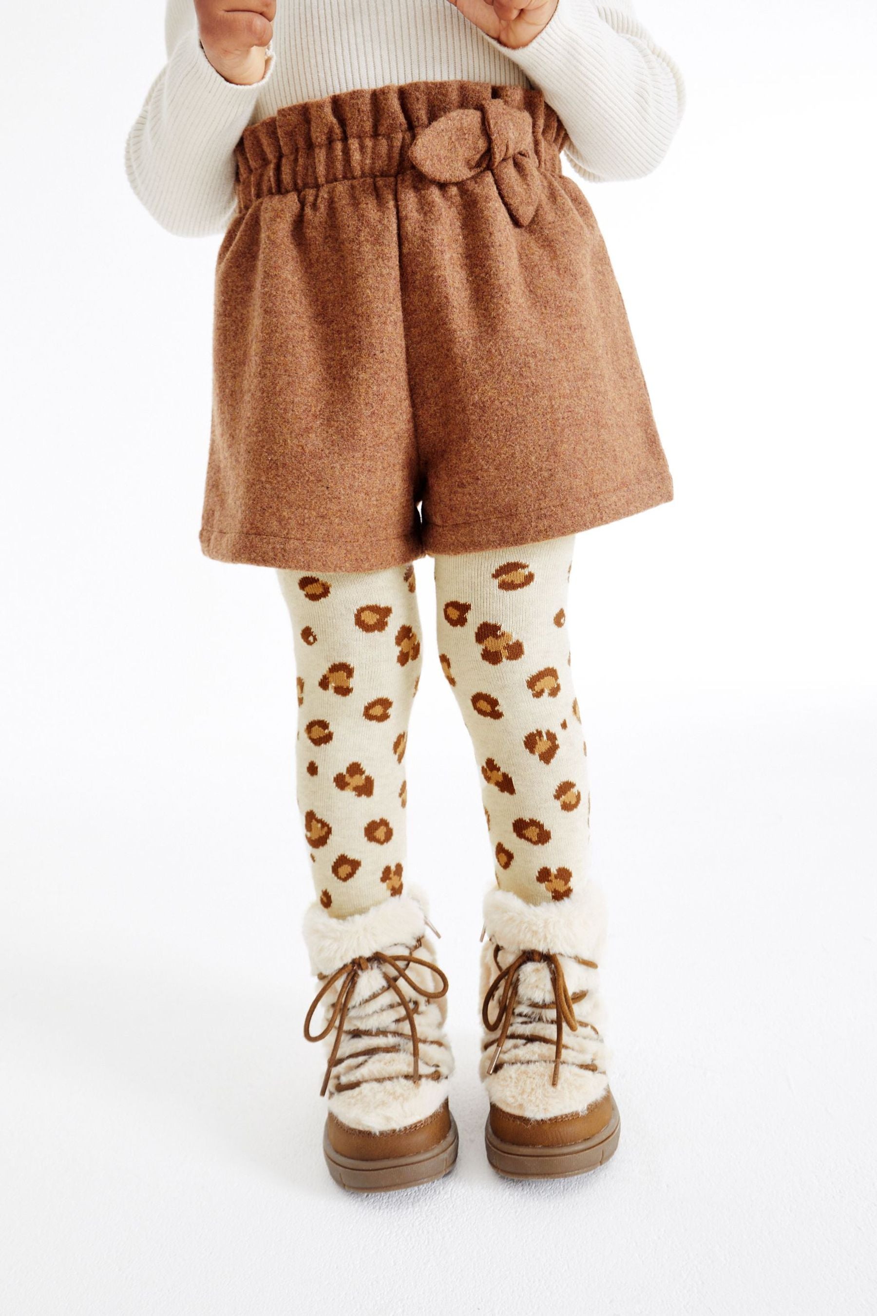 Rust Brown Shorts & Tights Set (3mths-7yrs)