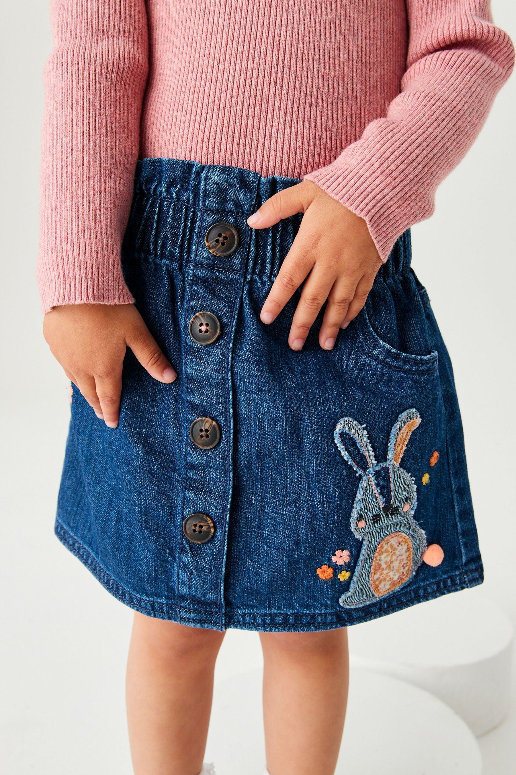 Denim Bunny Skirt (3mths-7yrs)