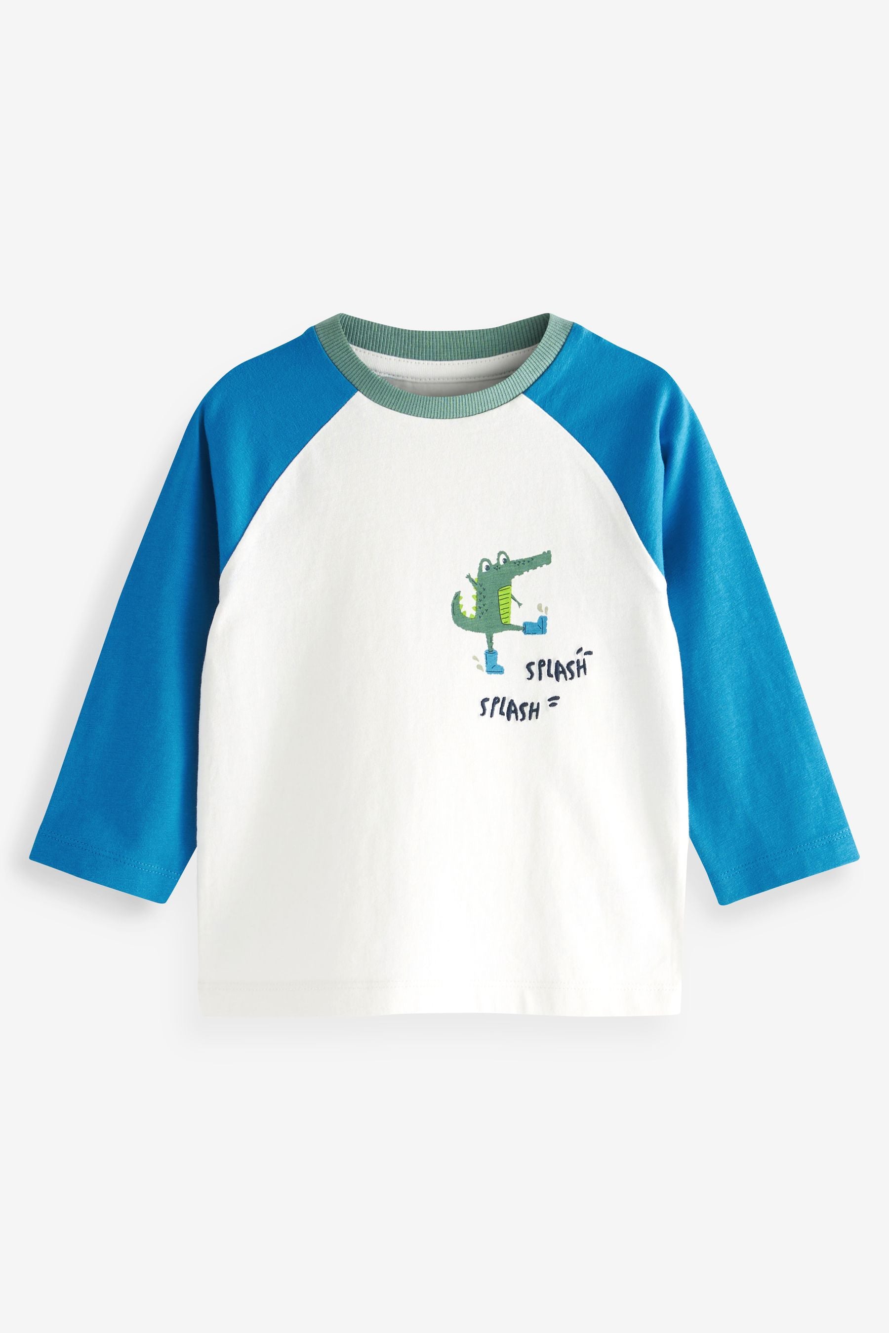 Multi Animals 3 Pack Long Sleeve Character T-Shirts (3mths-7yrs)