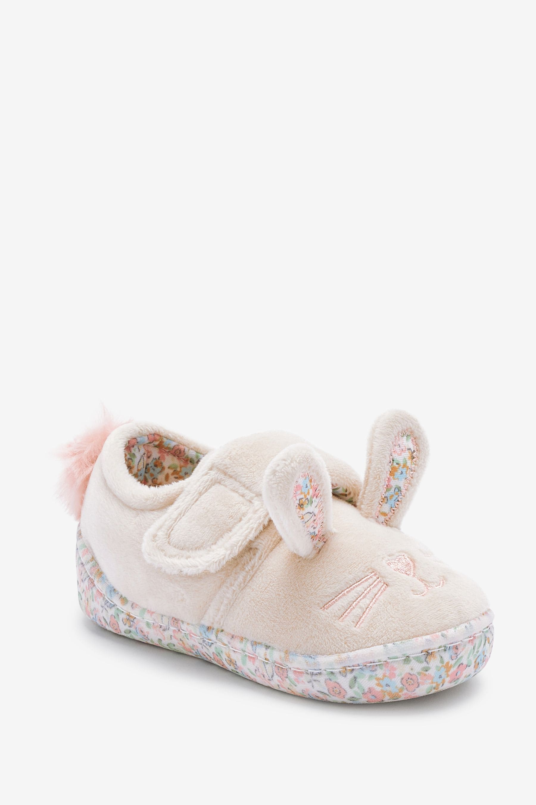 Cream Bunny Cupsole Slippers