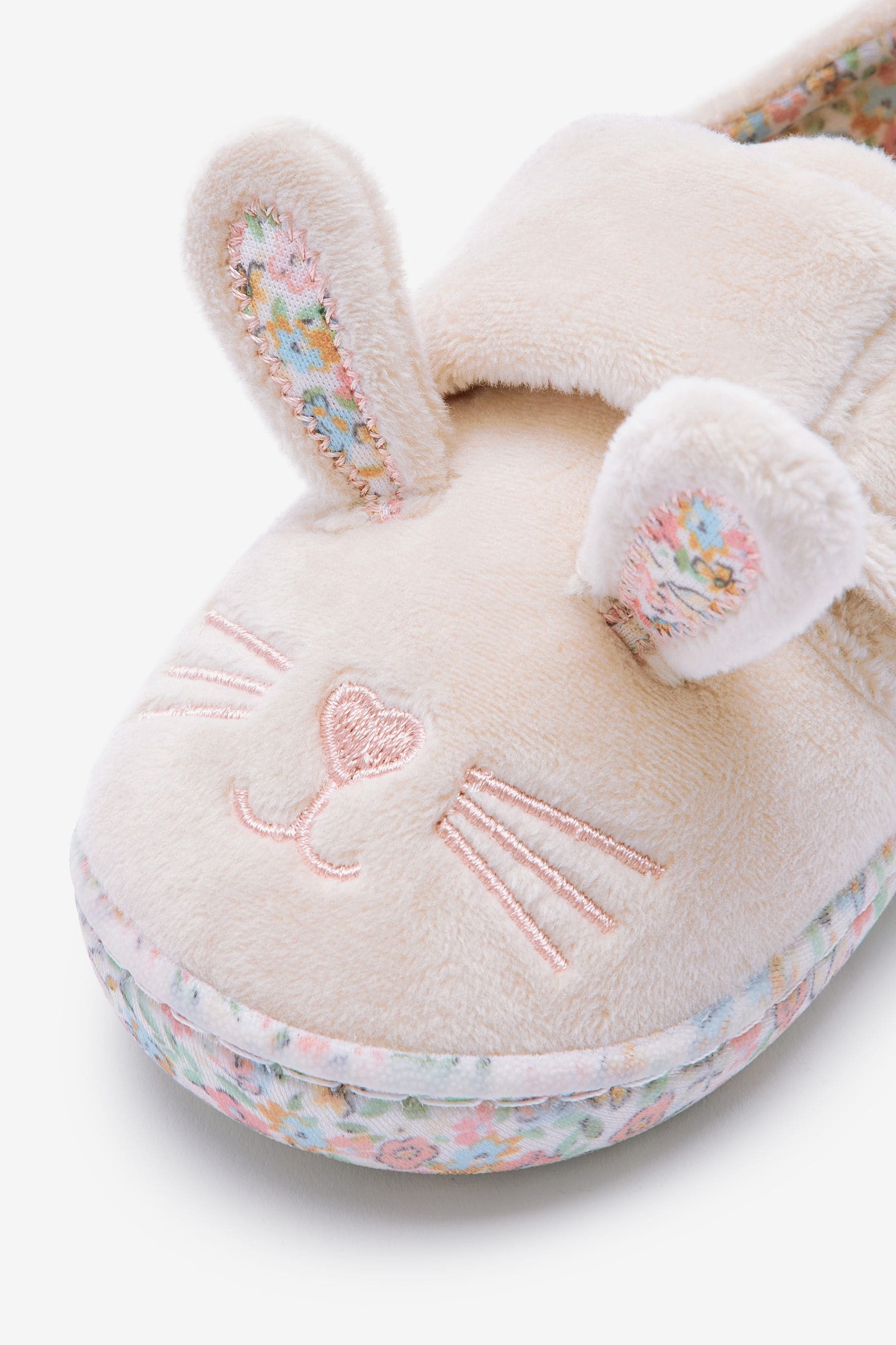 Cream Bunny Cupsole Slippers