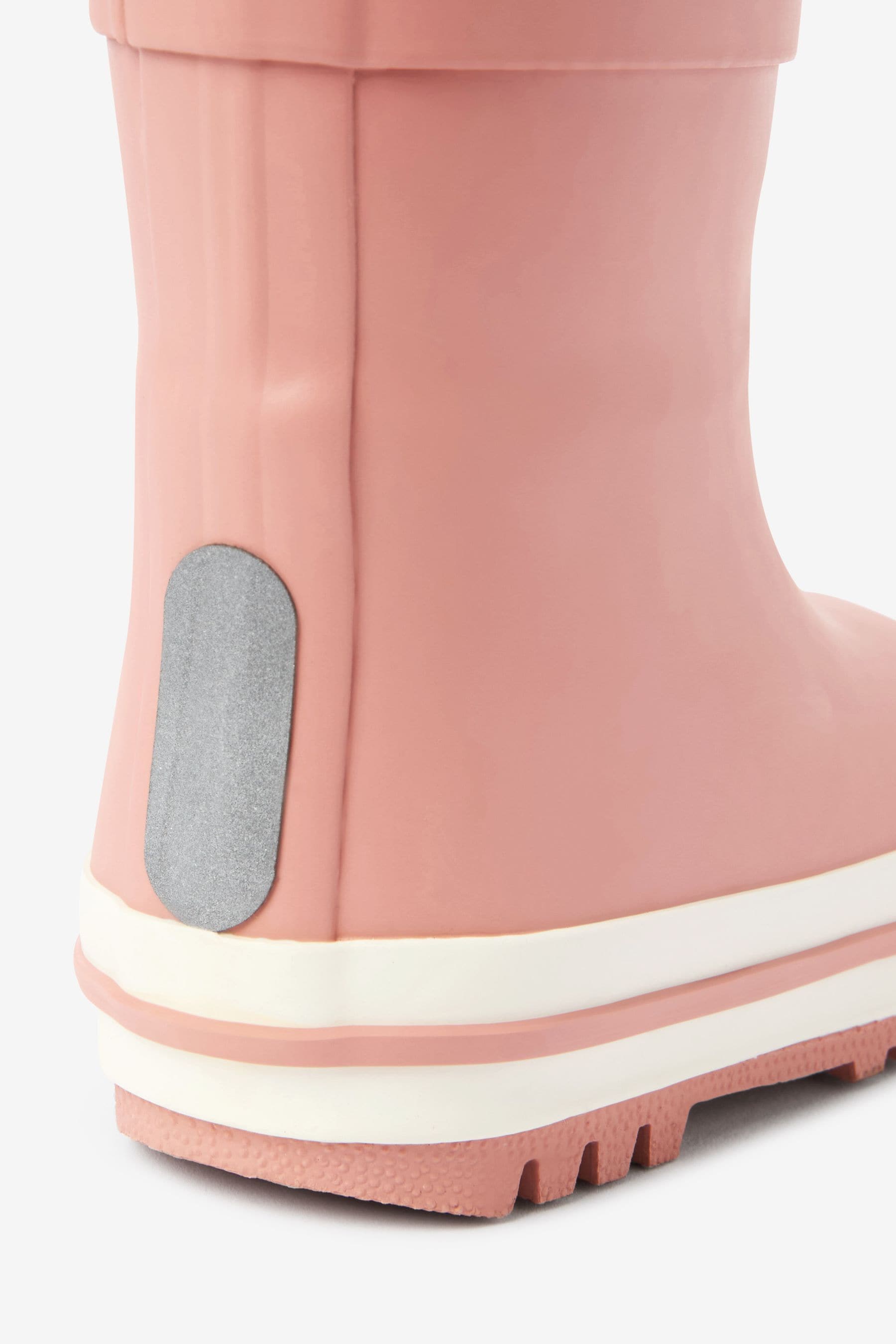 Pink/White Spot Thermal Thinsulate Lined Cuff Wellies