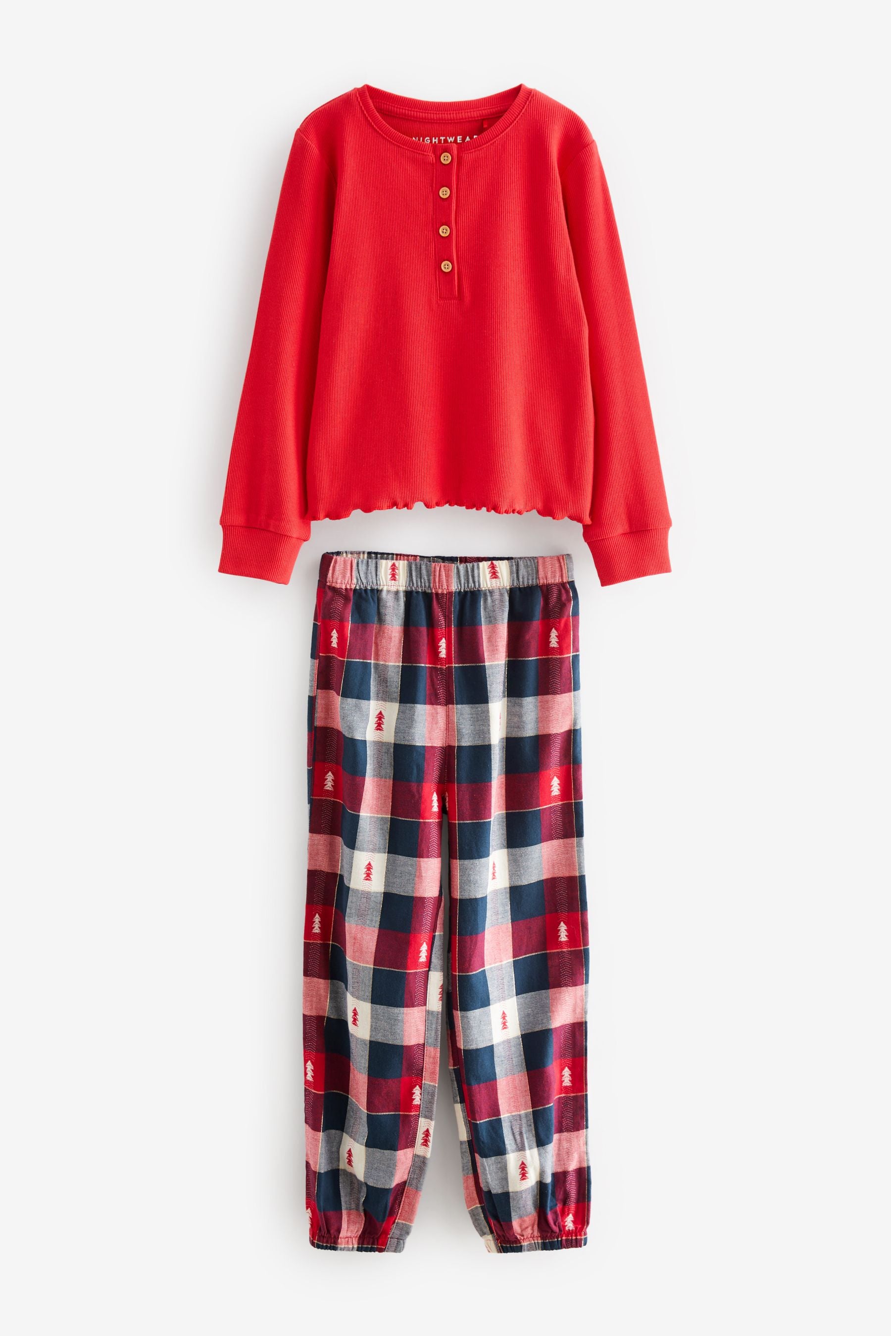 Red Check Christmas Pyjamas (3-16yrs)