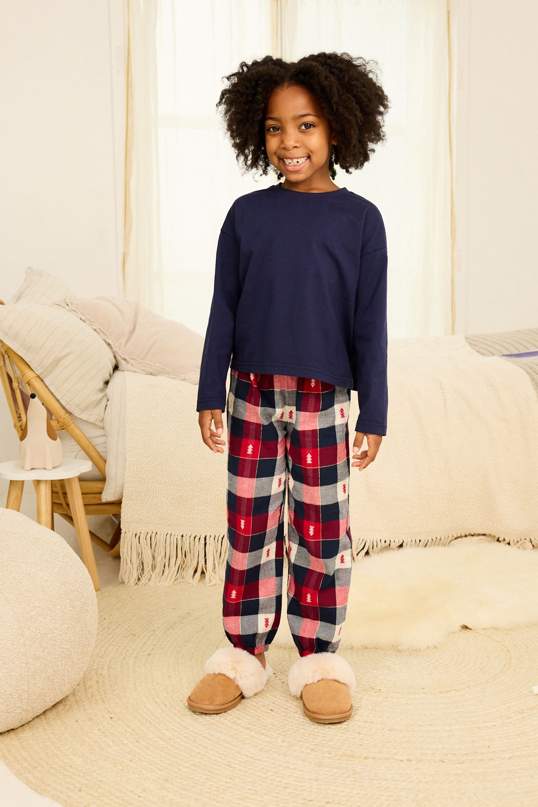 Red Check Christmas Pyjamas (3-16yrs)