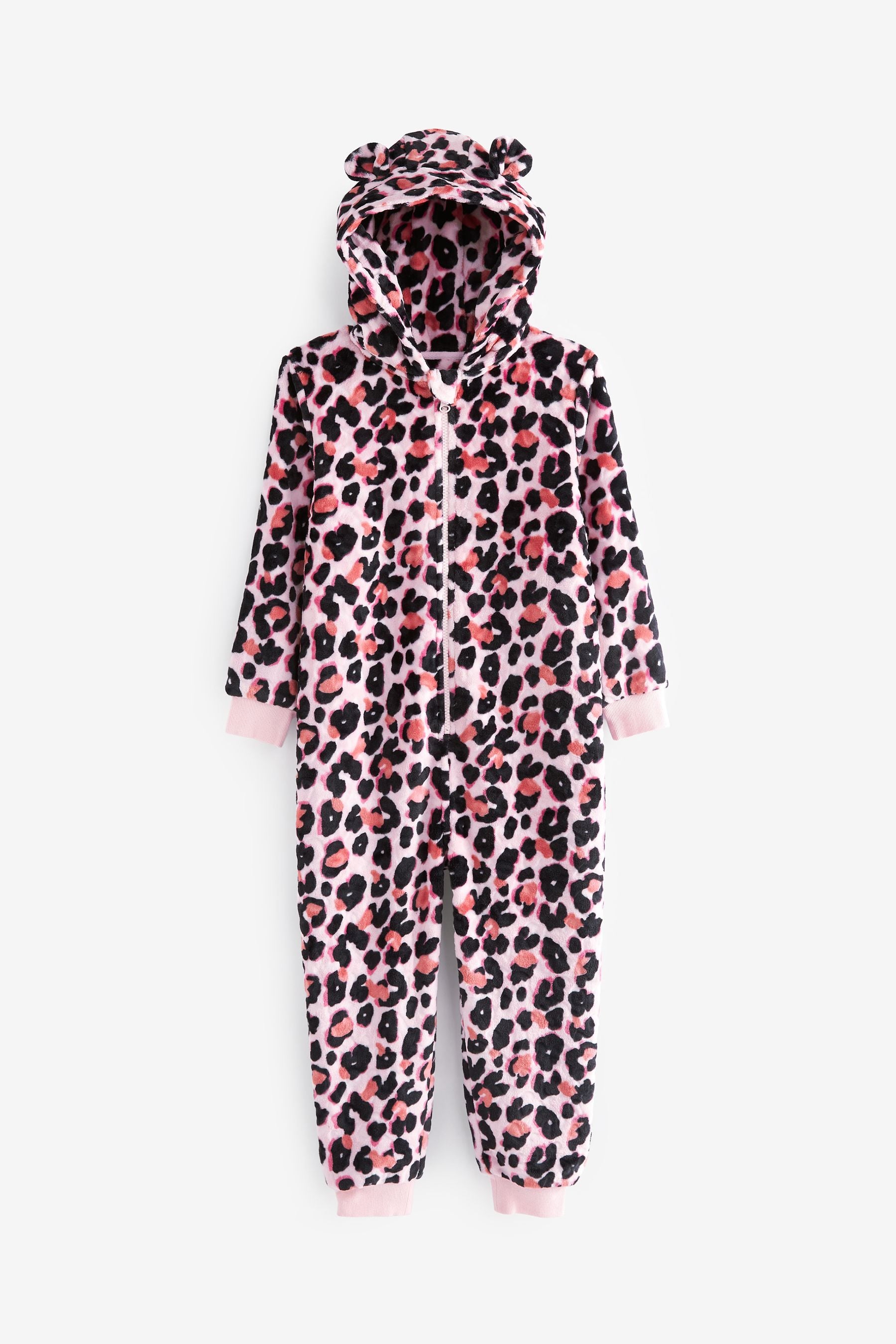 Pink Animal Fleece All-In-One (1.5-16yrs)