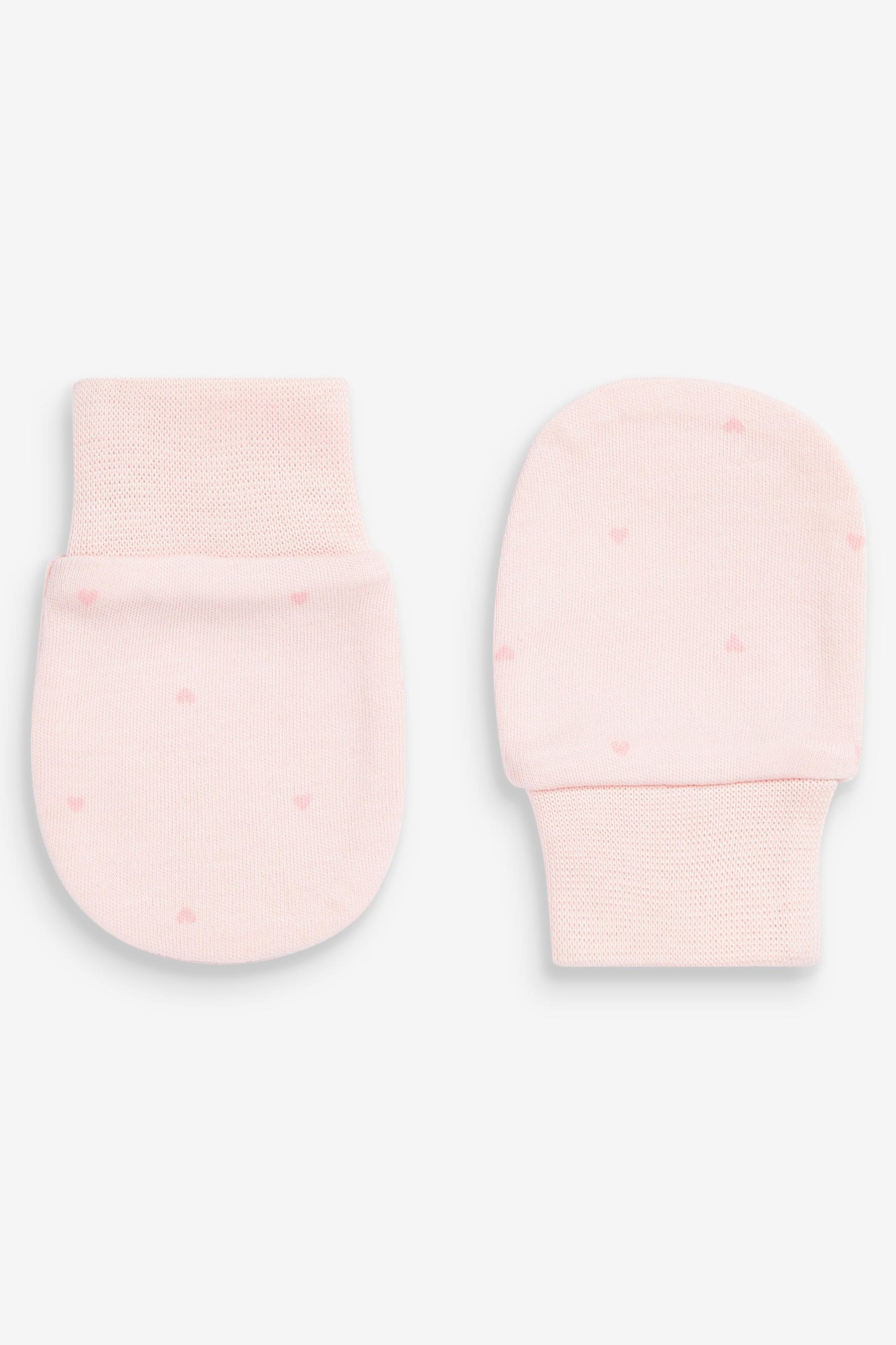 Pink Baby Scratch Mitts 3 Pack