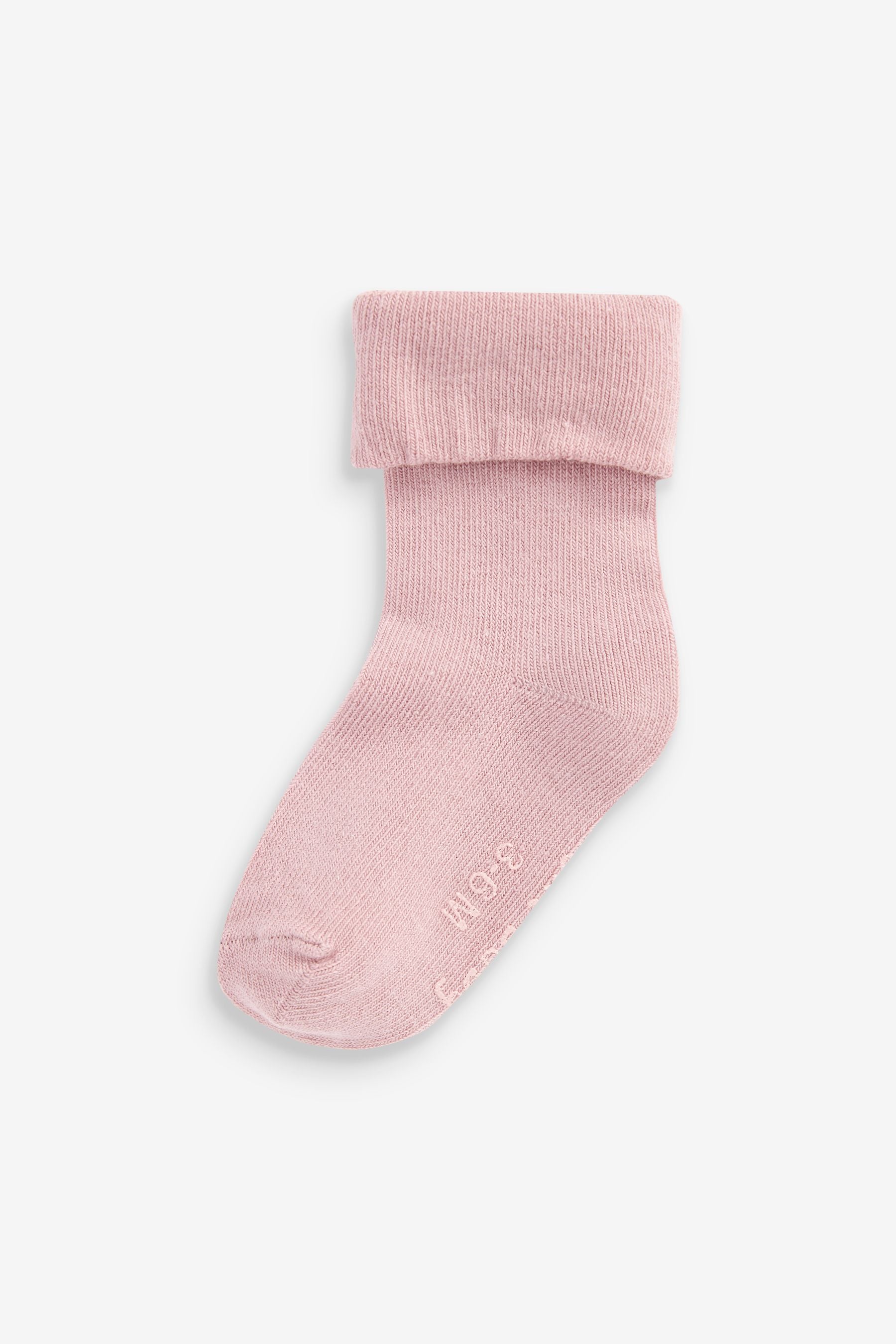 Pink & Blue Baby Roll Top Socks 4 Pack (0mths-2yrs)