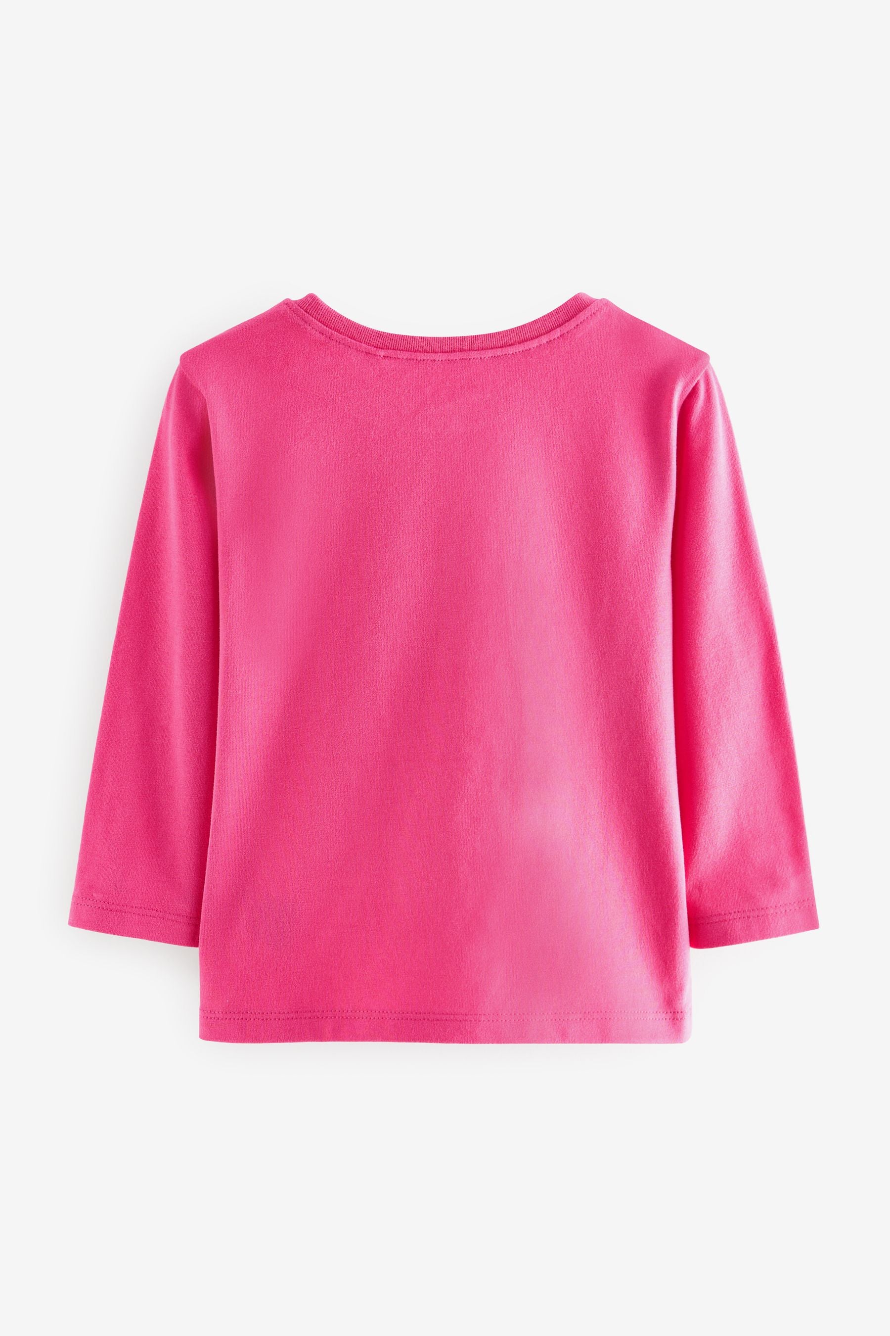 Bright Pink Unicorn Long Sleeve Character T-Shirt (3mths-7yrs)