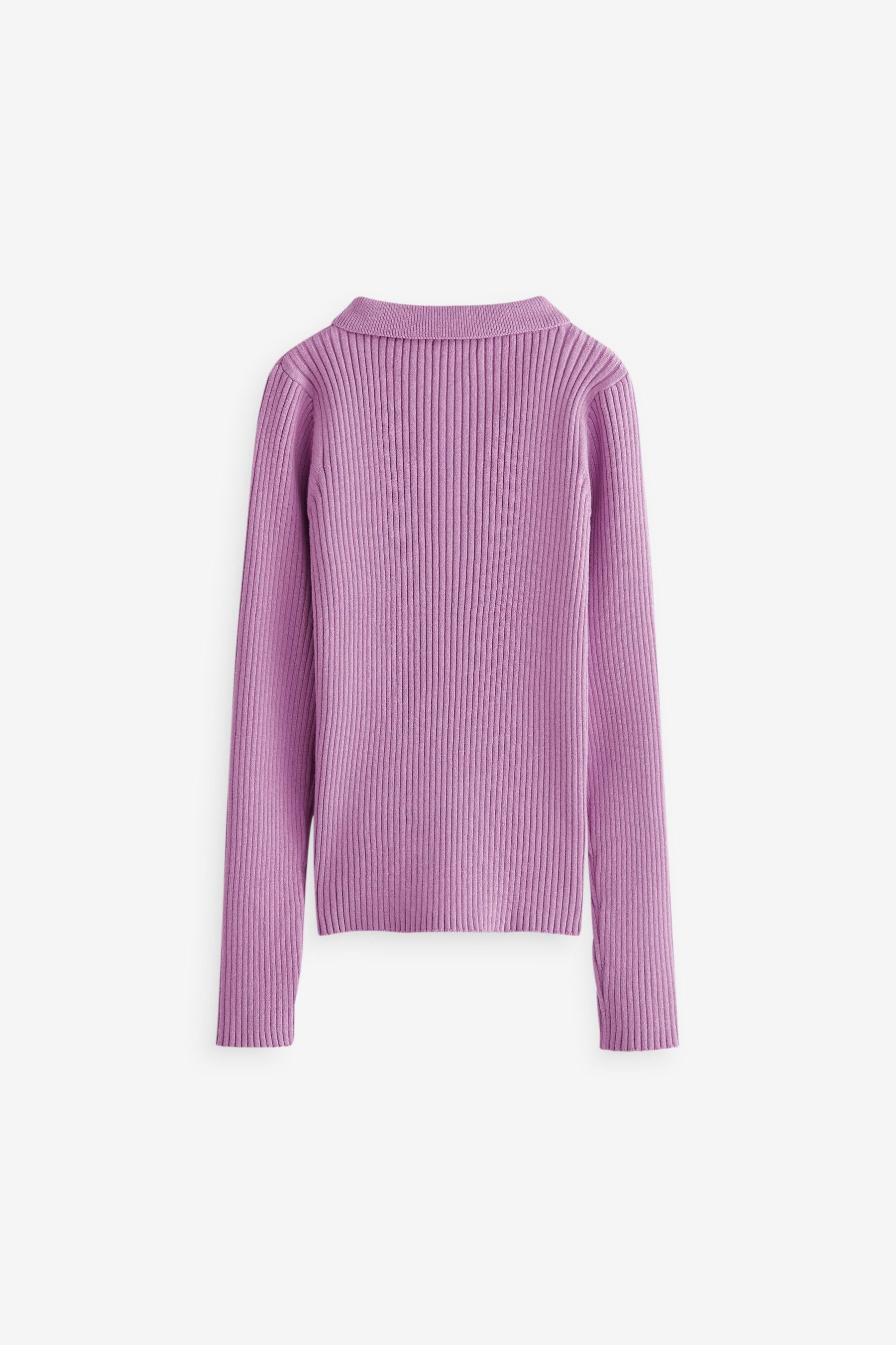 Lilac Purple Polo Neck Jumper (3-16yrs)