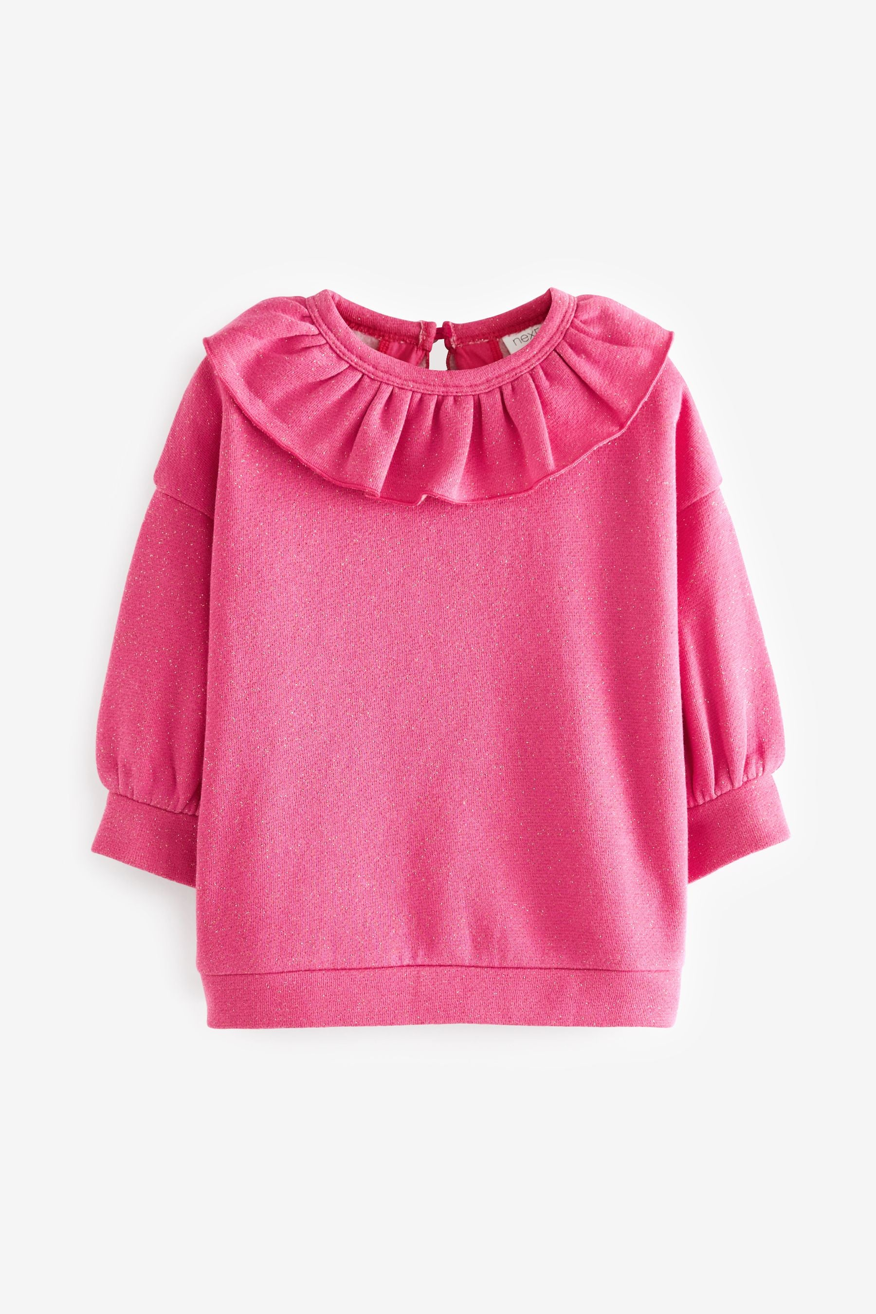 Pink Glitter Collar Sweater (3mths-7yrs)