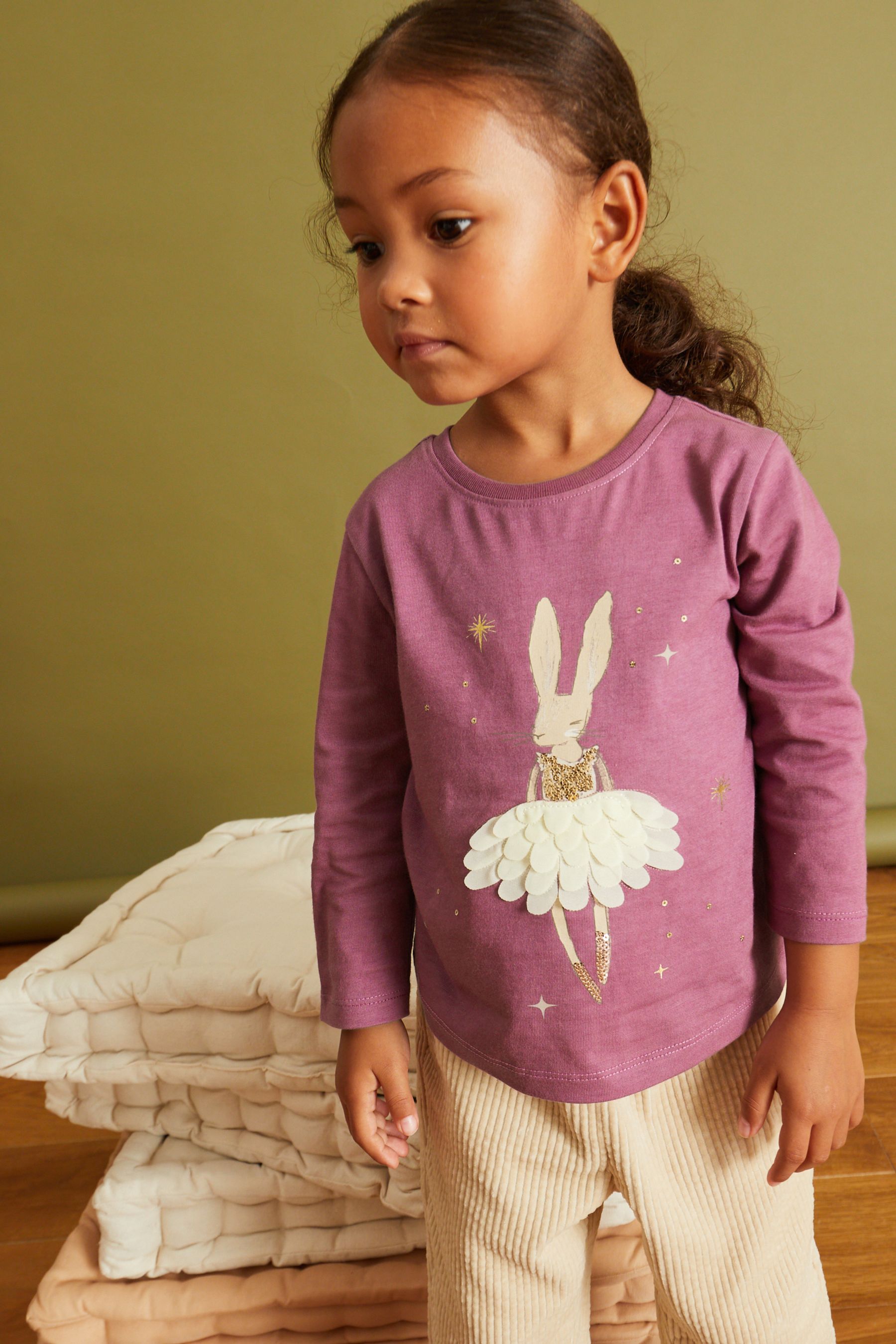 Ballerina Bunny Long Sleeve Character T-Shirt (3mths-7yrs)