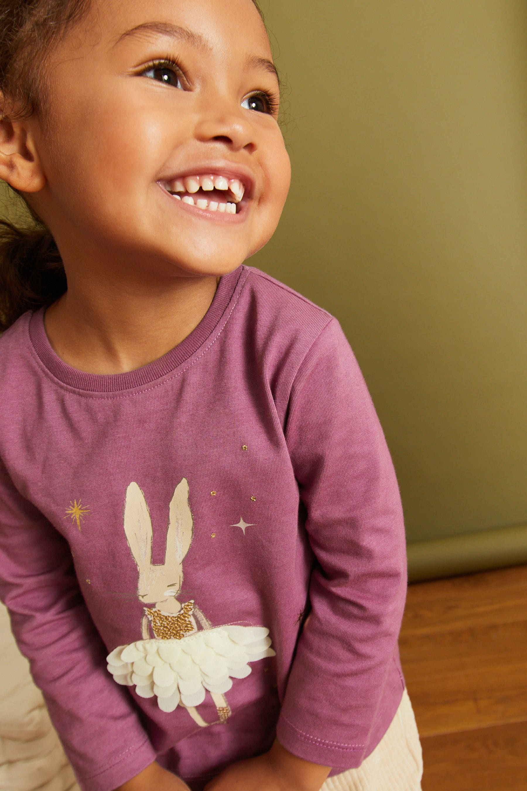 Ballerina Bunny Long Sleeve Character T-Shirt (3mths-7yrs)