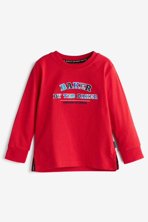 Baker by Ted Baker Red Long-Sleeved T-Shirt