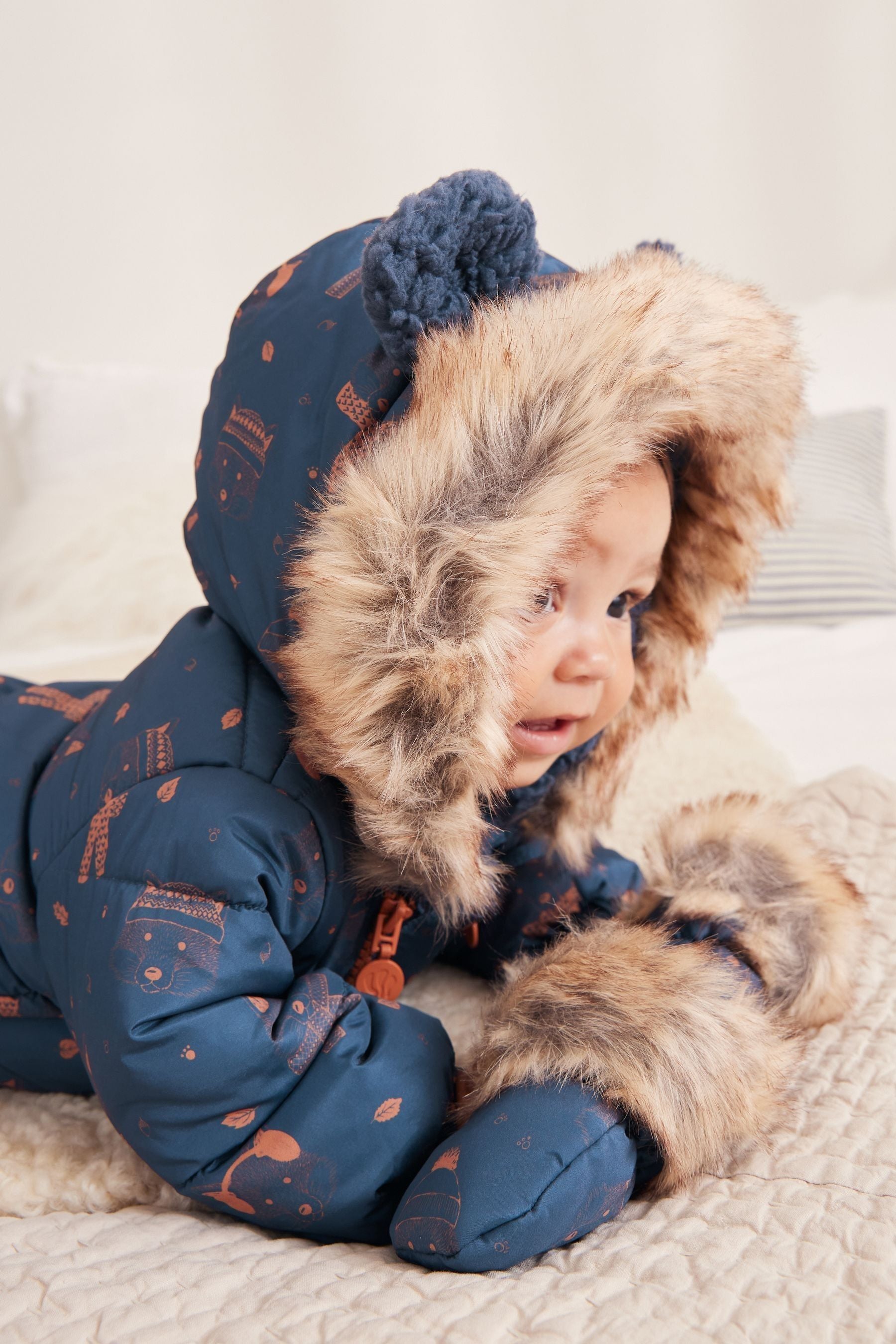 Navy FatFace Showerproof Snowsuit